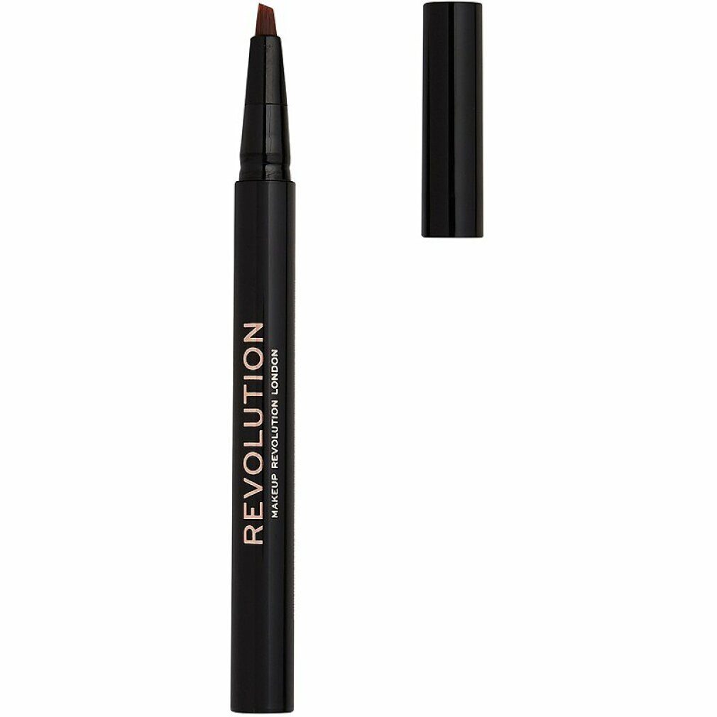 MAKE UP REVOLUTION Augenbrauen-Stift Revolution Beauty Bushy Brow Augenbrauen-Cremestift Medium Braun