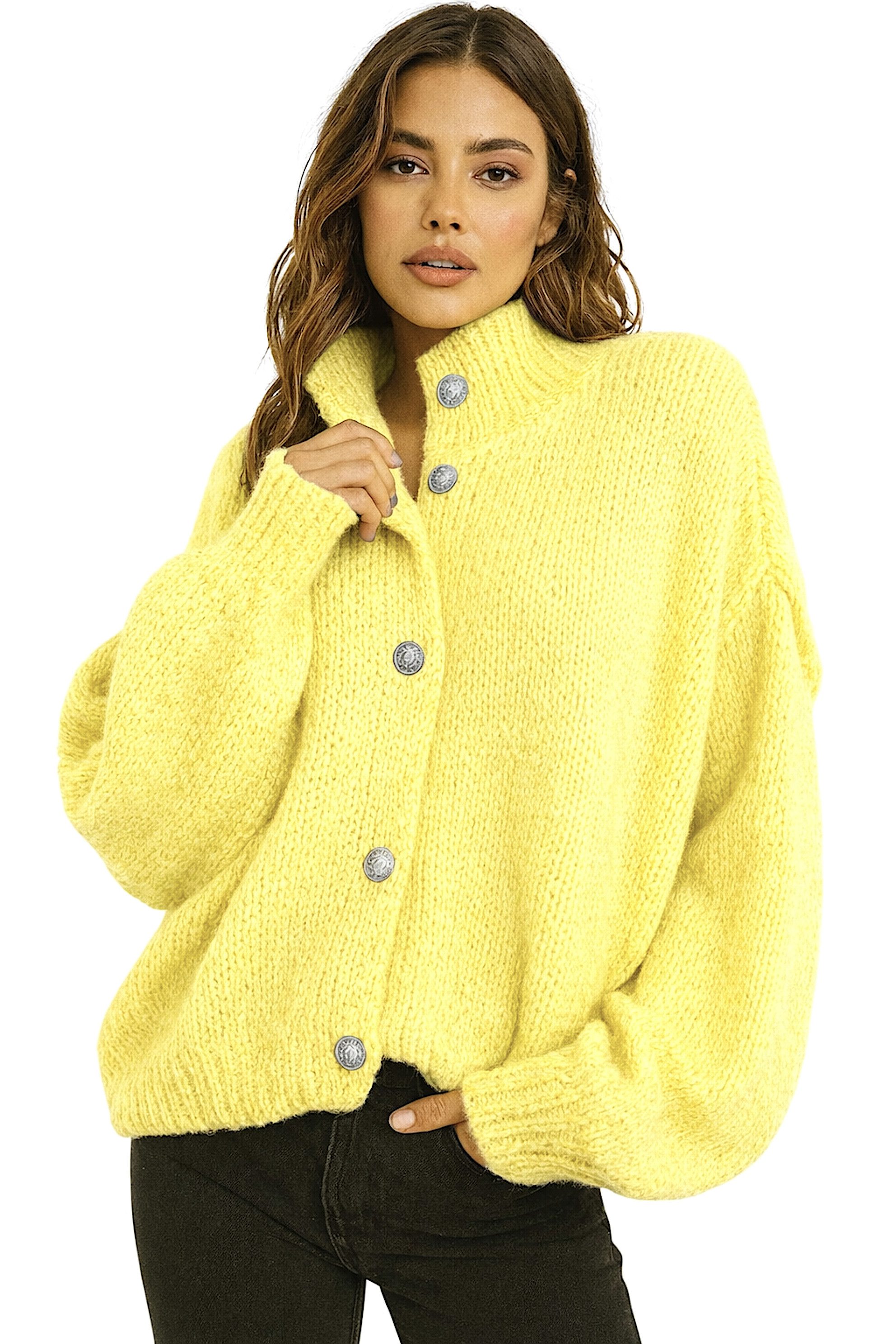 Worldclassca Cardigan WORLDCLASSCA Damen Cardigan Oversize Strickjacke mit günstig online kaufen