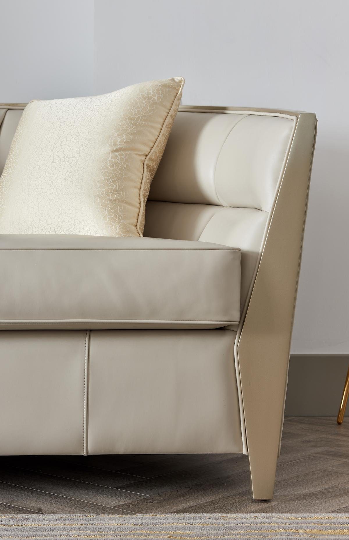 Italienischer Sofa Möbel, Beiger Europe großer Made JVmoebel Viersitzer luxus Stil in Polster
