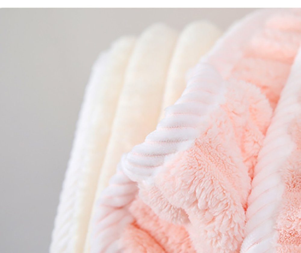 L.Ru UG Turban-Handtuch (1-St), Die Wasser, trockenes absorbiert verdickte für Duschhaube Haar Mikrofaser-Trocknungskappe