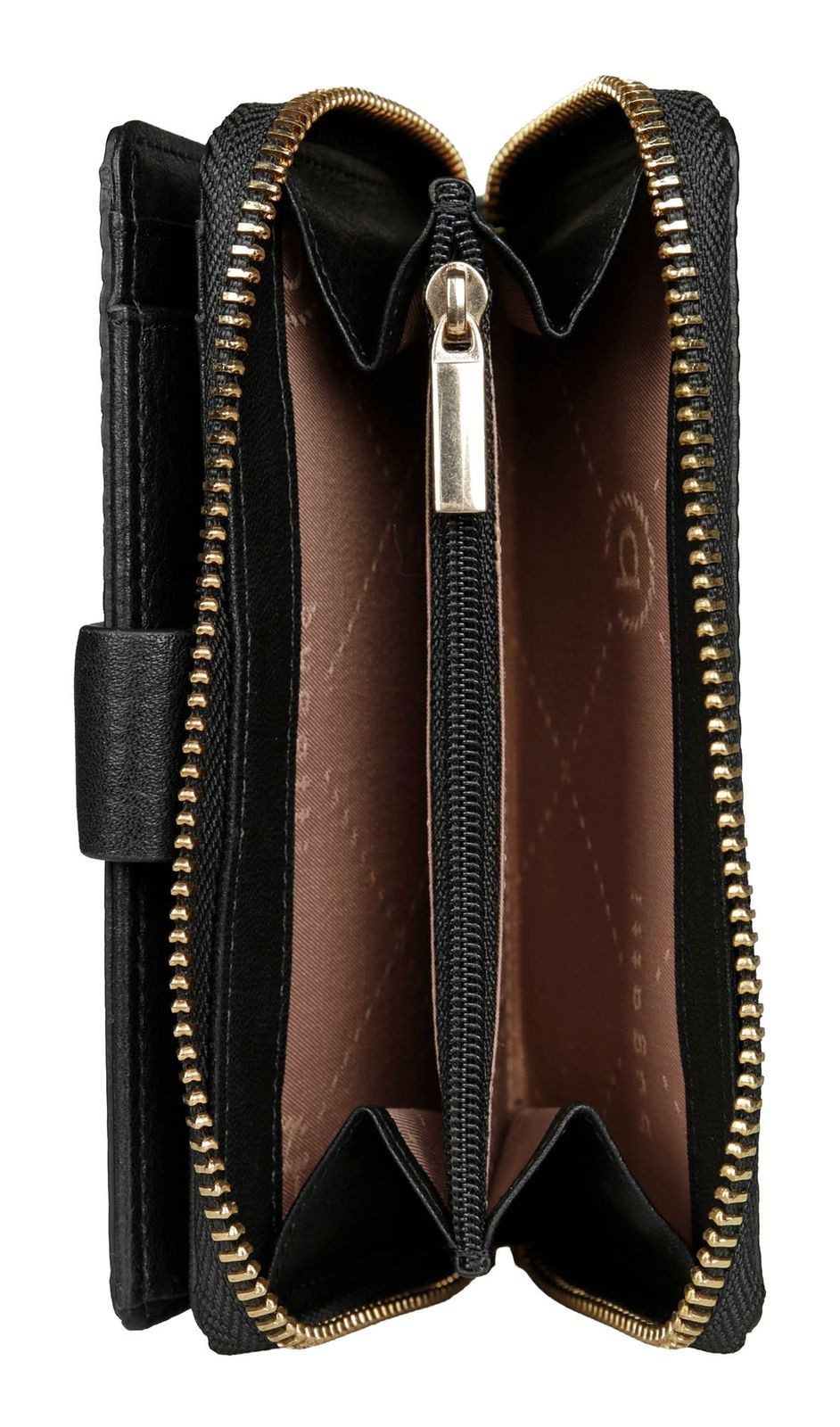 bugatti Geldbörse Lady Zip Around Wallet, aus echtem Rindsleder mit RFID-Blocker Schutz
