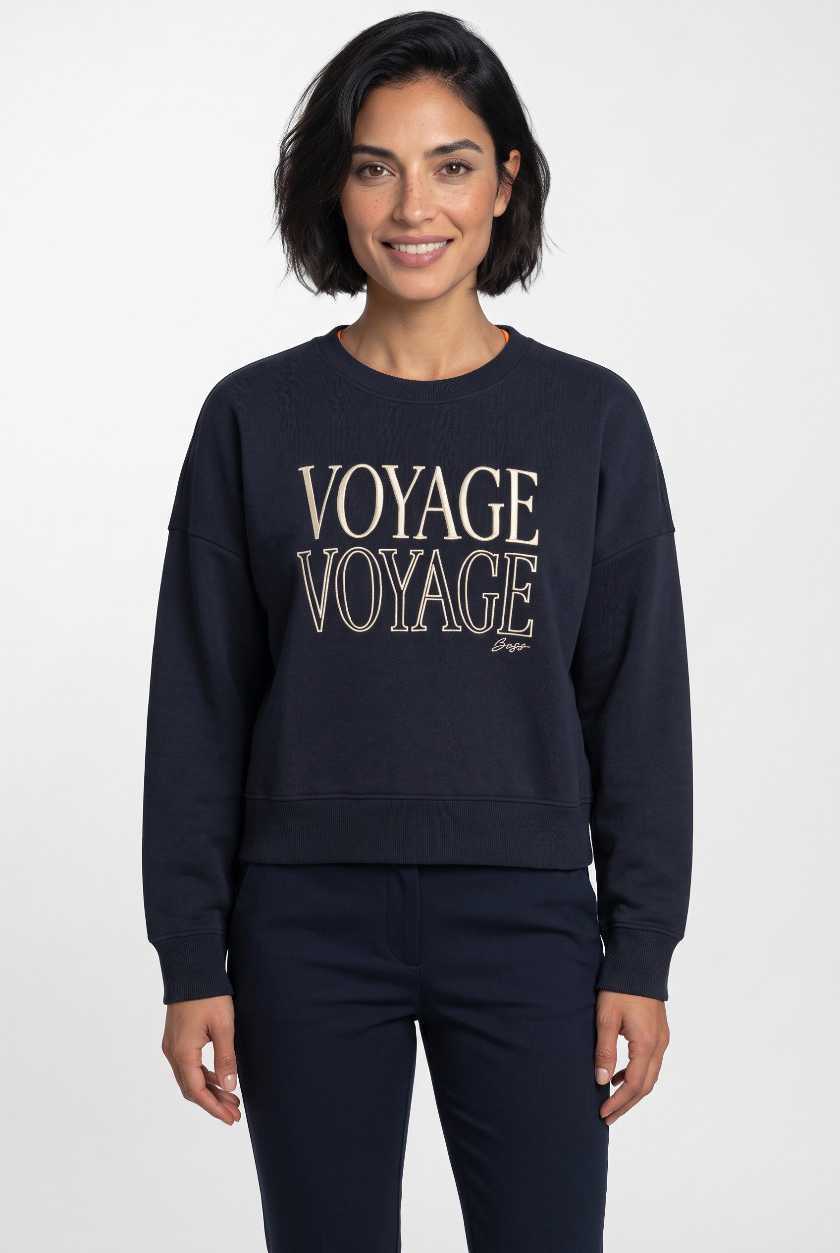 BOSS ORANGE Sweatshirt Ever Premium Damenmode aus Baumwolle, Oversize Fit