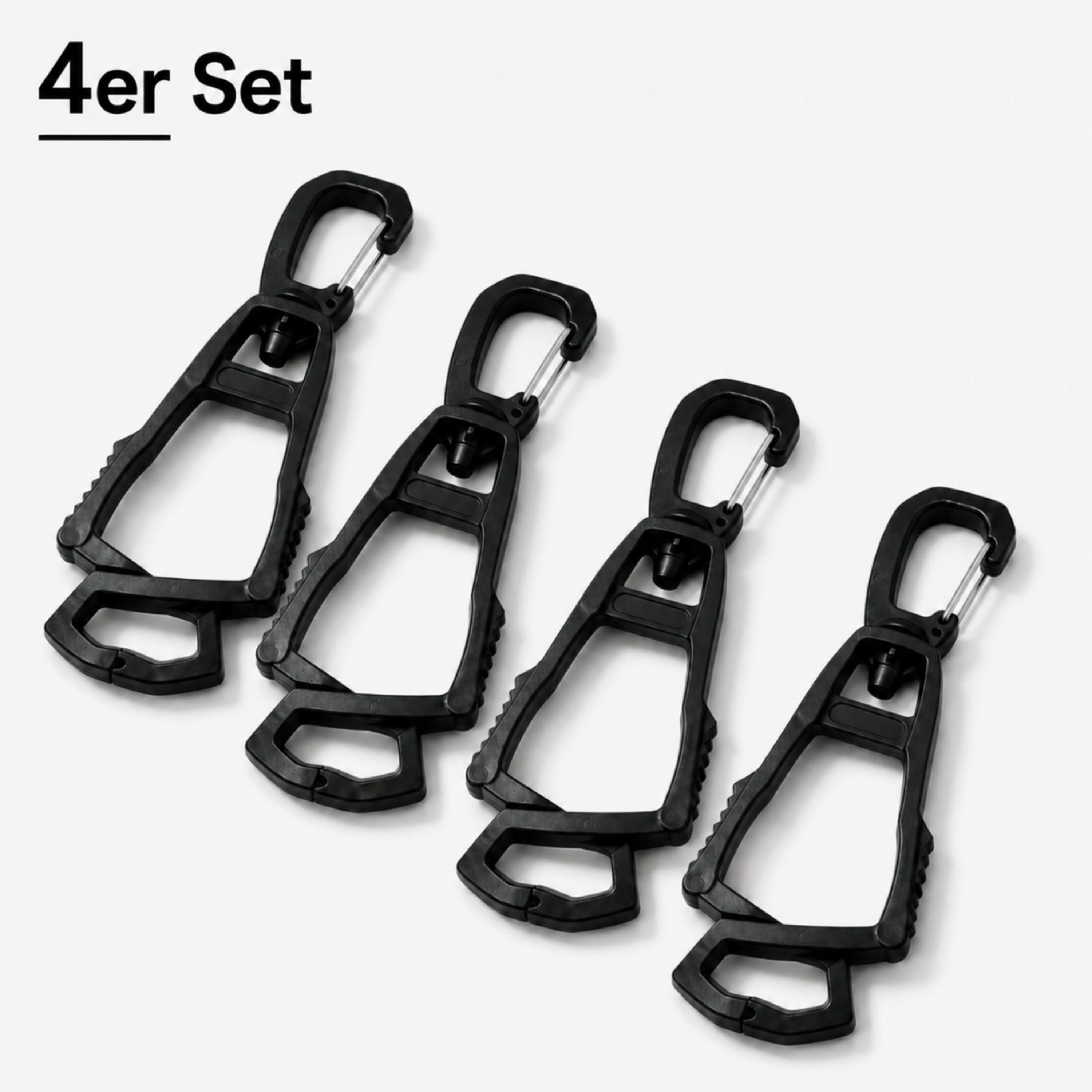 StellarLuma Arbeitshandschuh-Set Karabinerhaken Handschuhe Clips Halterung Arbeitshandschuhe 4er Set (4er Set) 3er Set Handschuhhalter Clips mit Karabiner für Arbeit und Outdoor