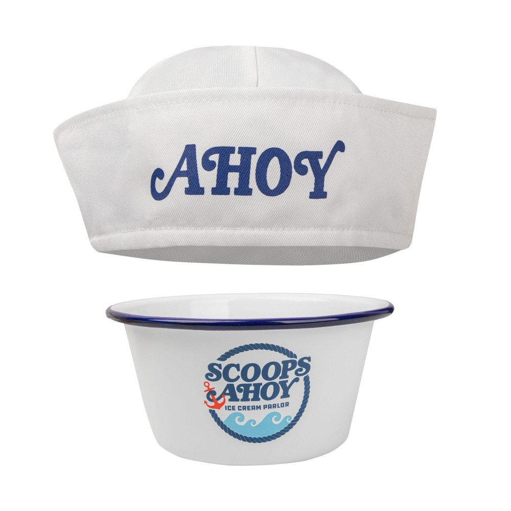 Cinereplicas Suppenschüssel Stranger Things Eiscreme-Schüssel mit Matrosenmütze Scoops Ahoy