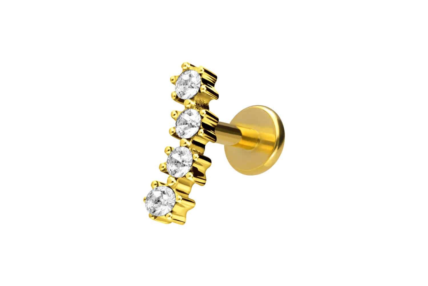 PIERCINGLINE Piercing-Set Titan Labret mit Innengewinde günstig online kaufen
