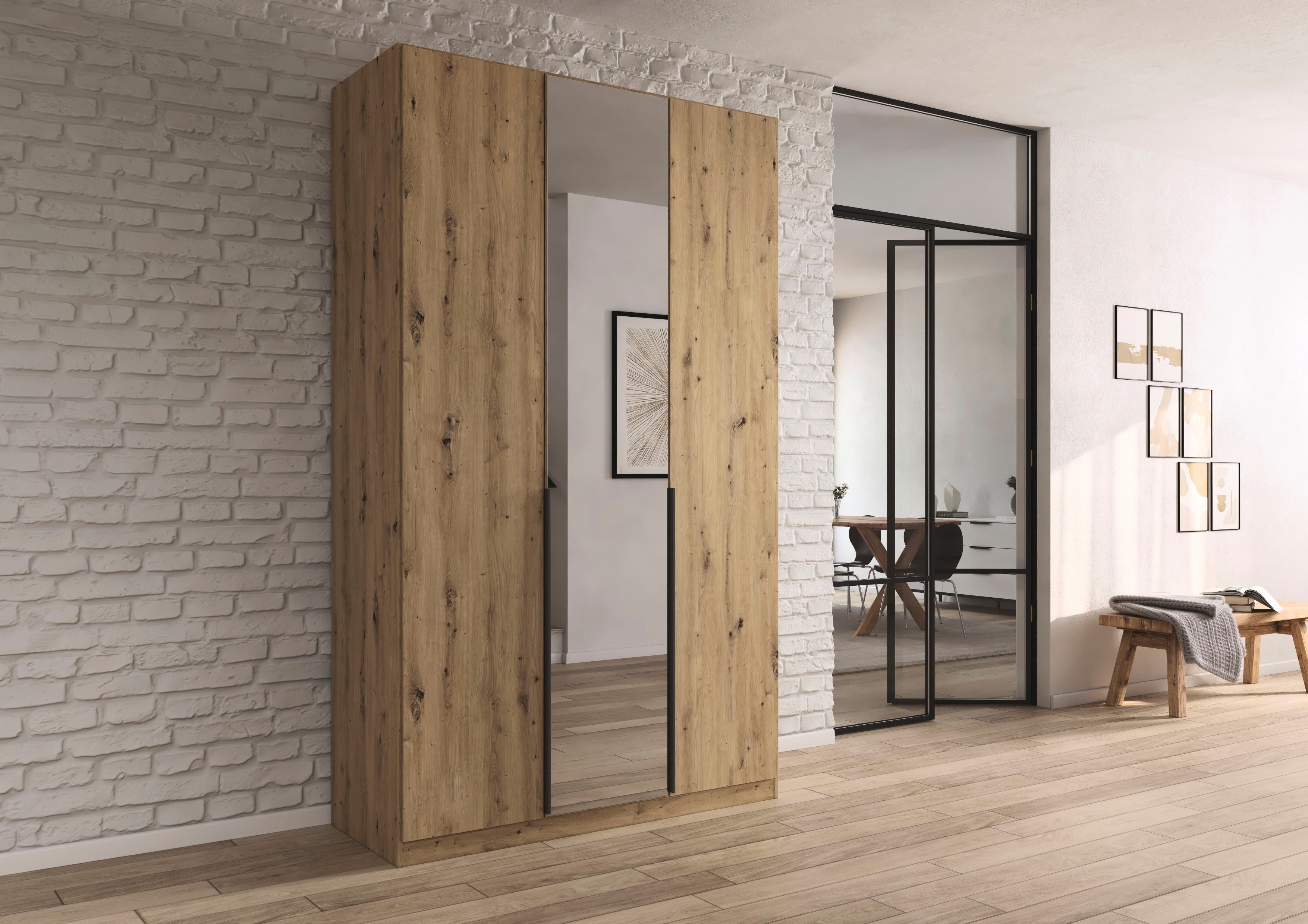 rauch Drehtürenschrank "Kleiderschrank Schrank Garderobe AGORDO mit Dekor- günstig online kaufen