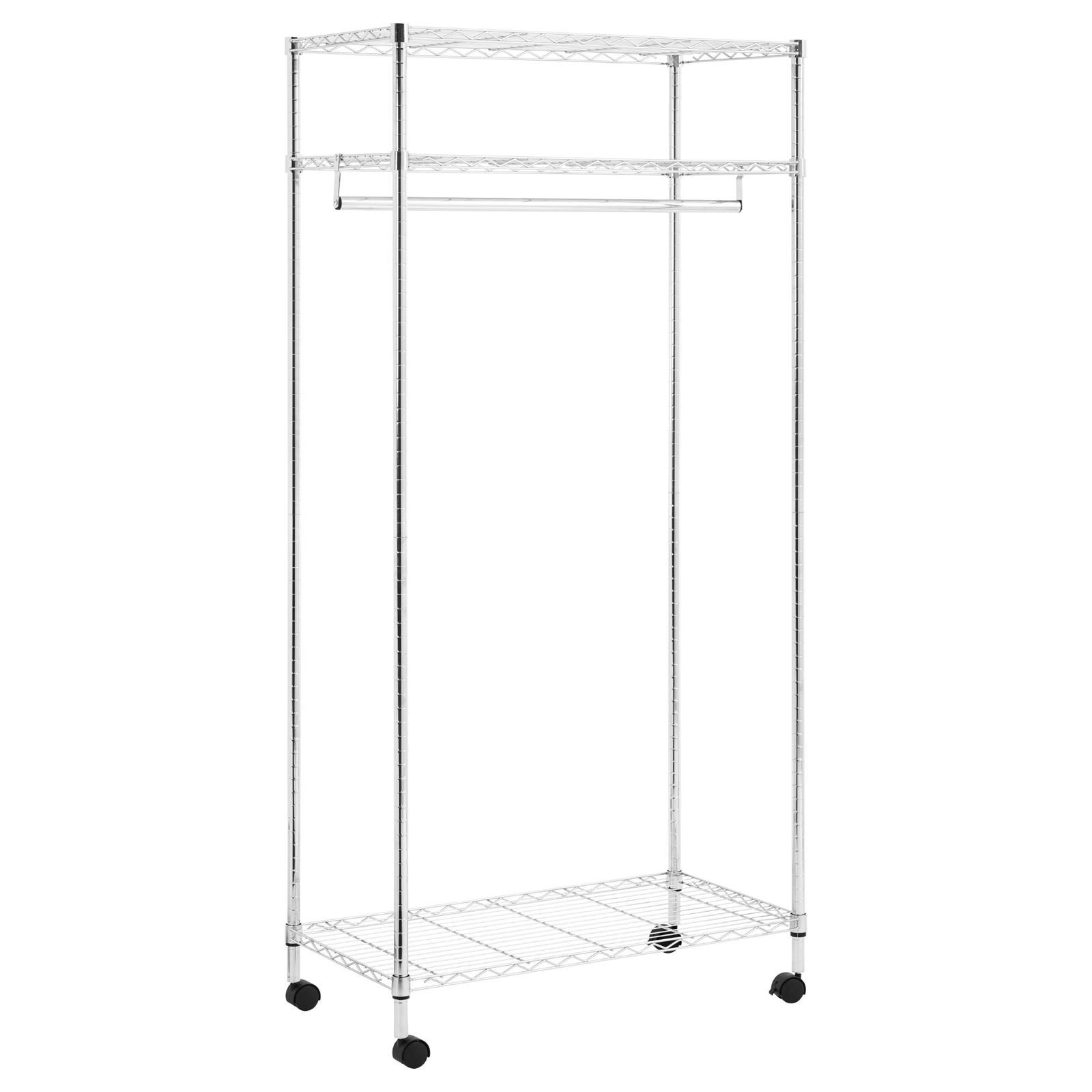 IDIMEX Garderobenständer BRINDISI, Garderobenwagen BRINDISI Chrom, Rollgard günstig online kaufen