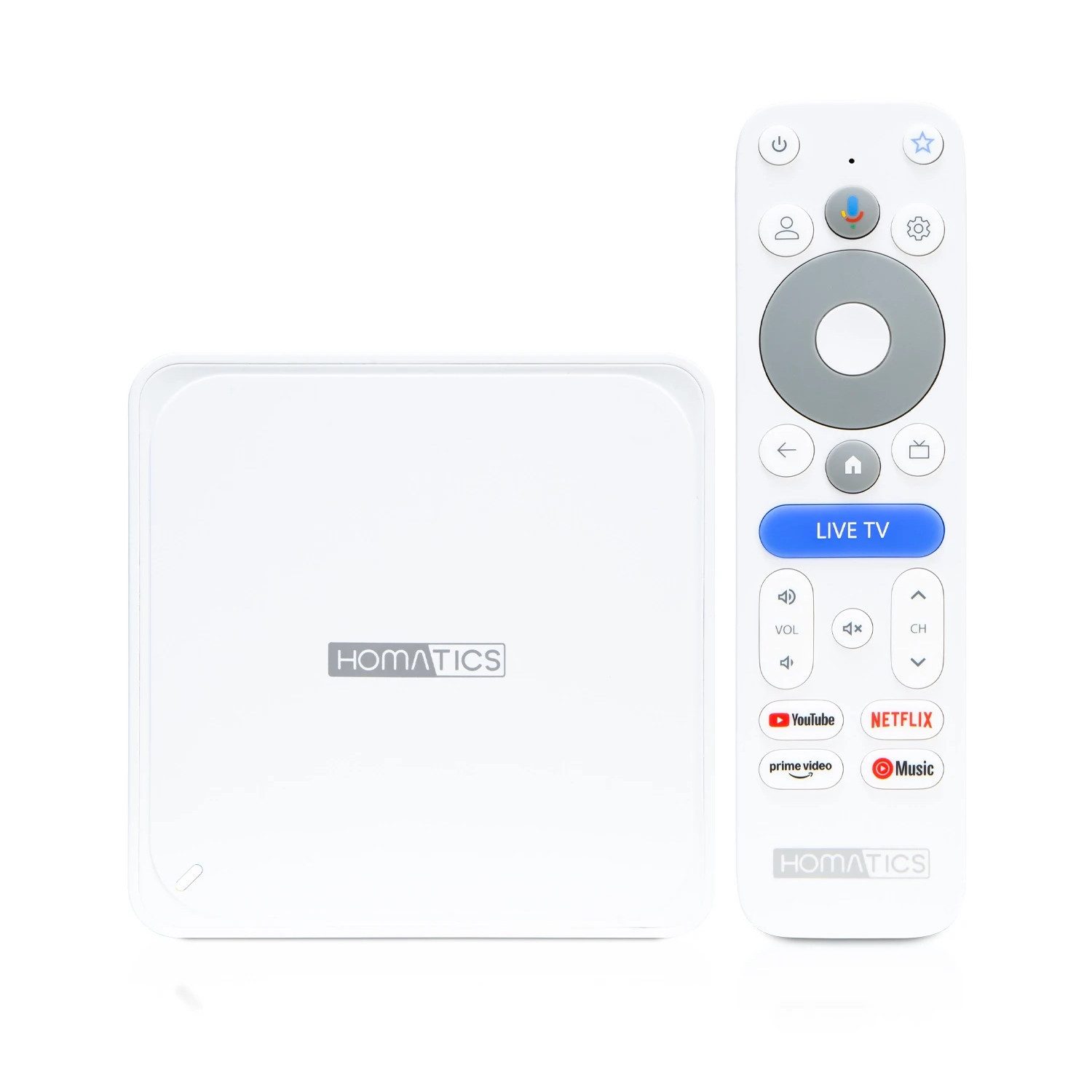 Homatics Box Lite 4K V2 Google TV Smart-Player Audio-Receiver