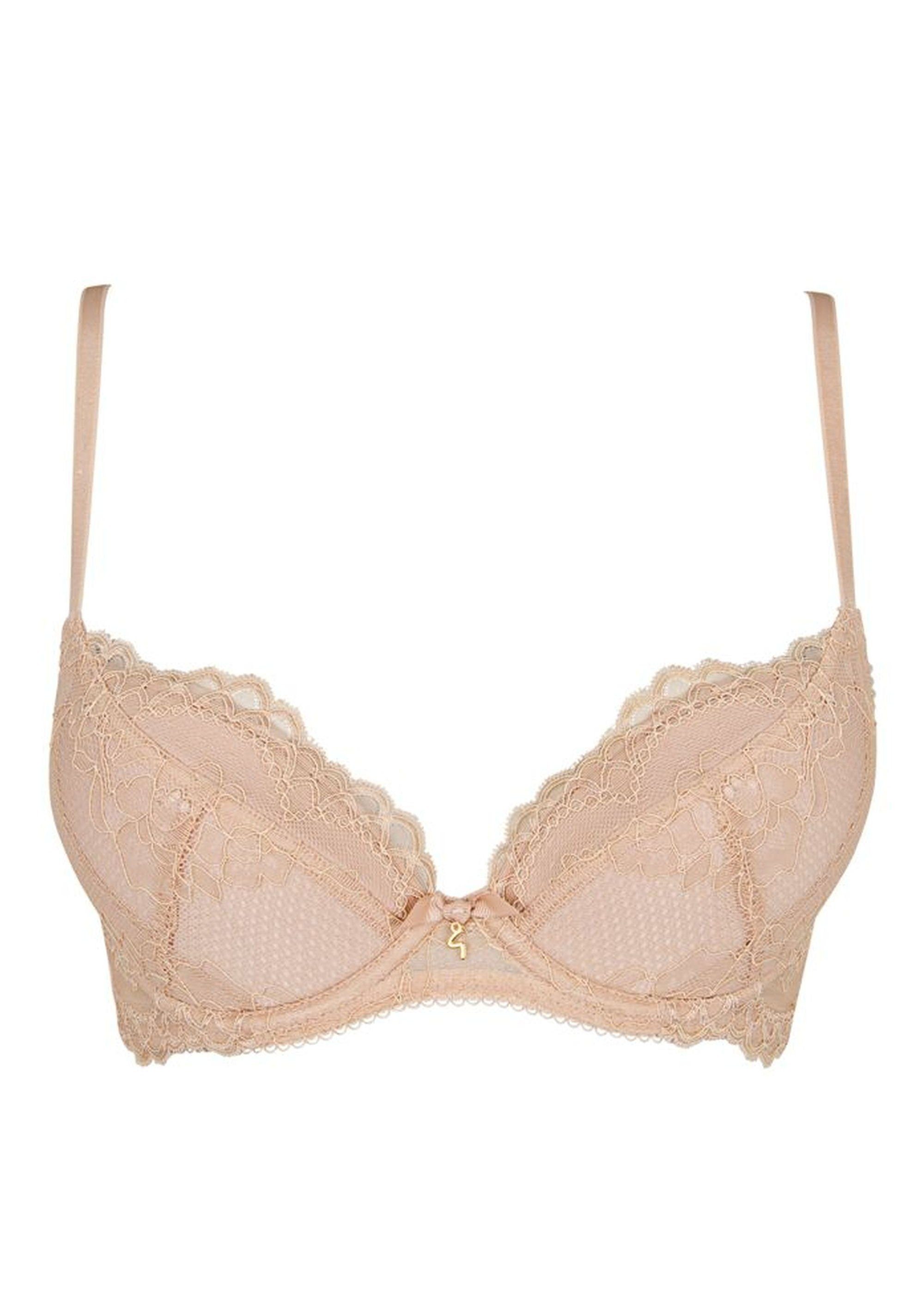 Gossard Dekolleté-BH Lace Push-Up BH Natur 90 E (Push-Up, 1-tlg., Spitze/Netz)