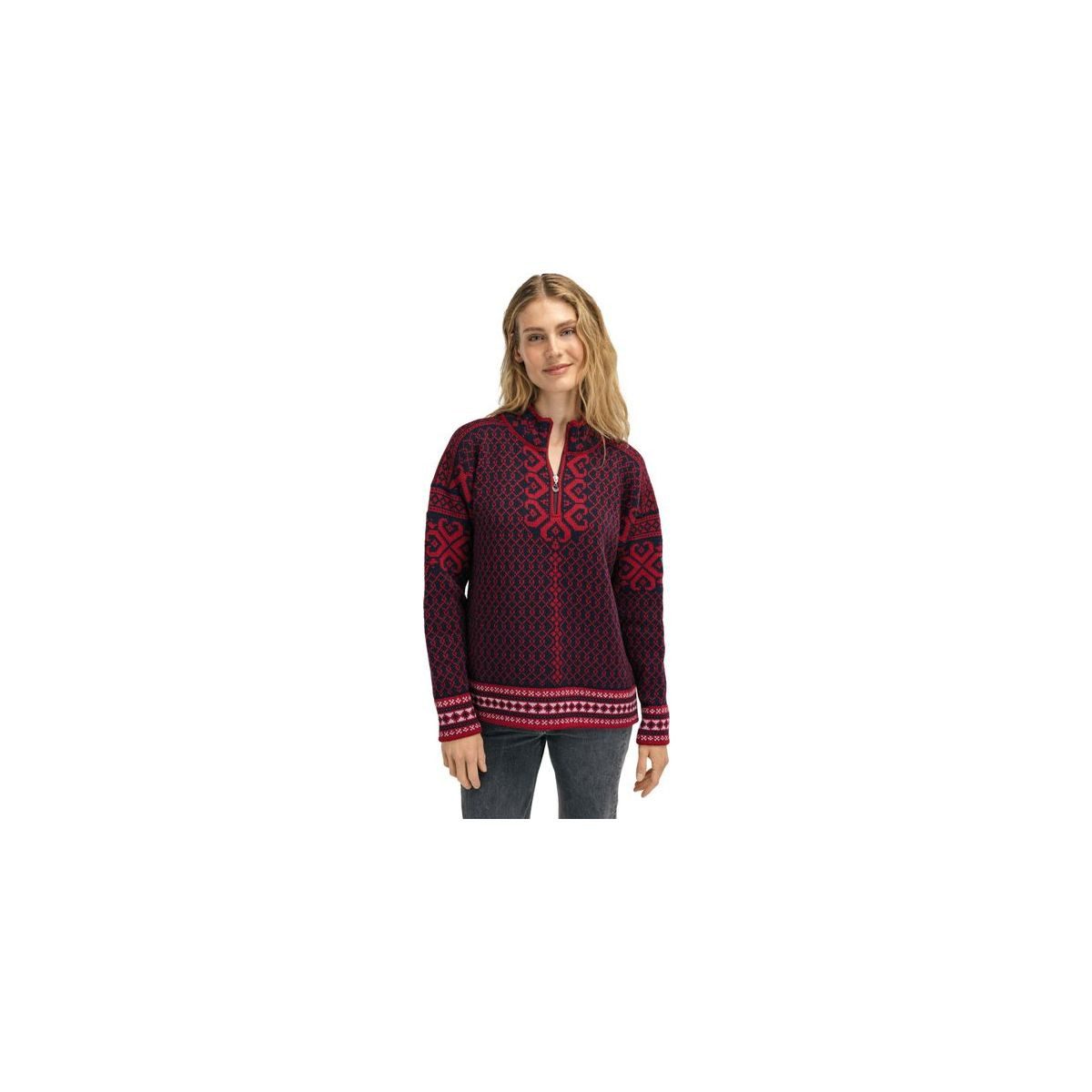 Dale of Norway Fleecepullover Leknes Fem Sweater Vielseitiger Damenpullover aus 100% Merinowolle, ideal für Freizeit