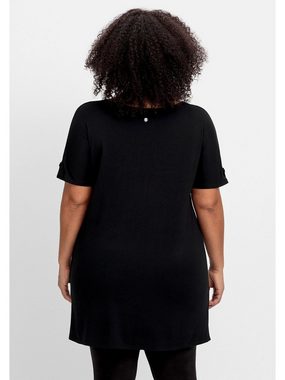 Sheego Longshirt Große Größen mit Frontdruck, in Oversize-Form