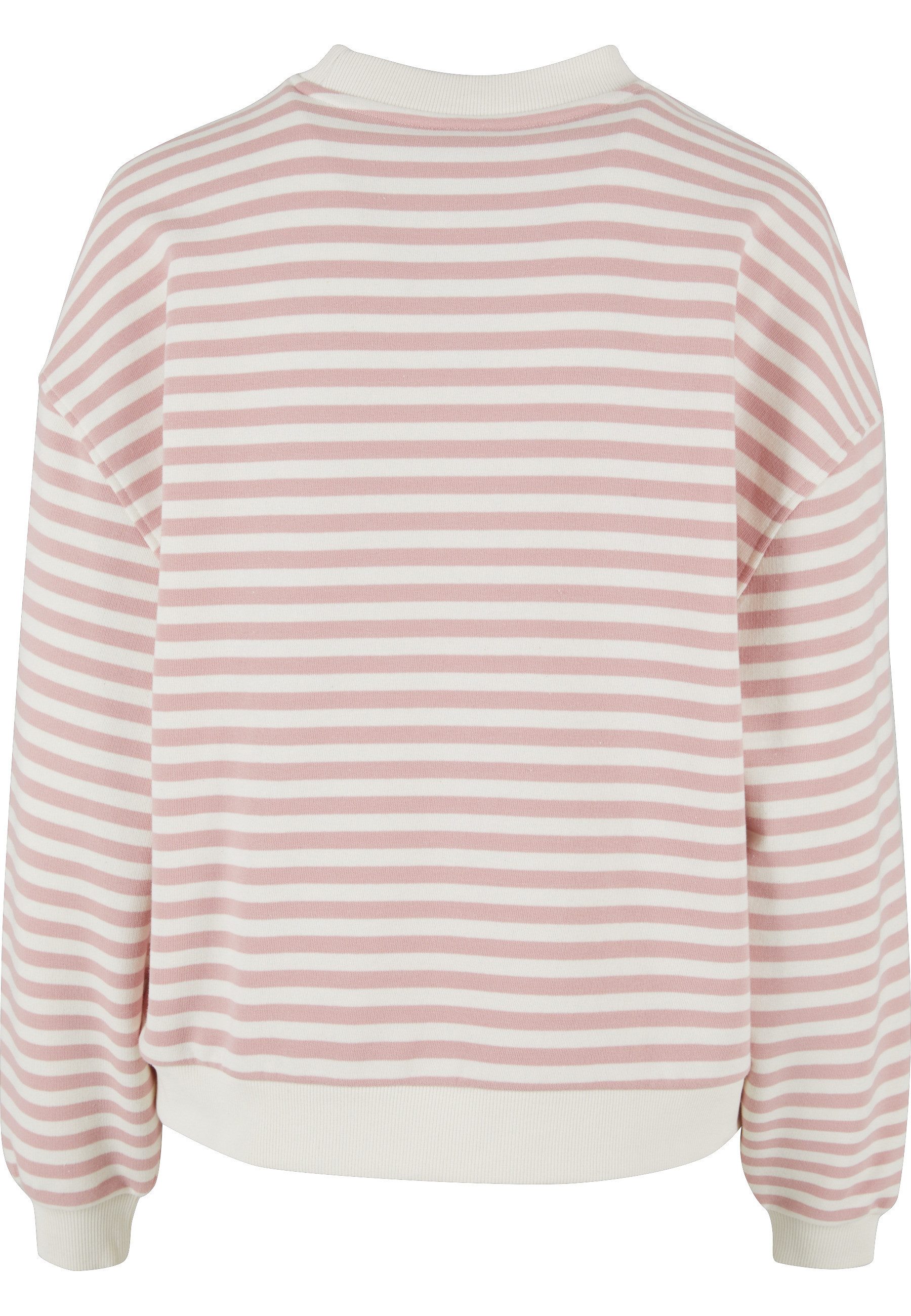 URBAN CLASSICS Sweater Urban Classics Damen Ladies Oversized Striped Crewneck