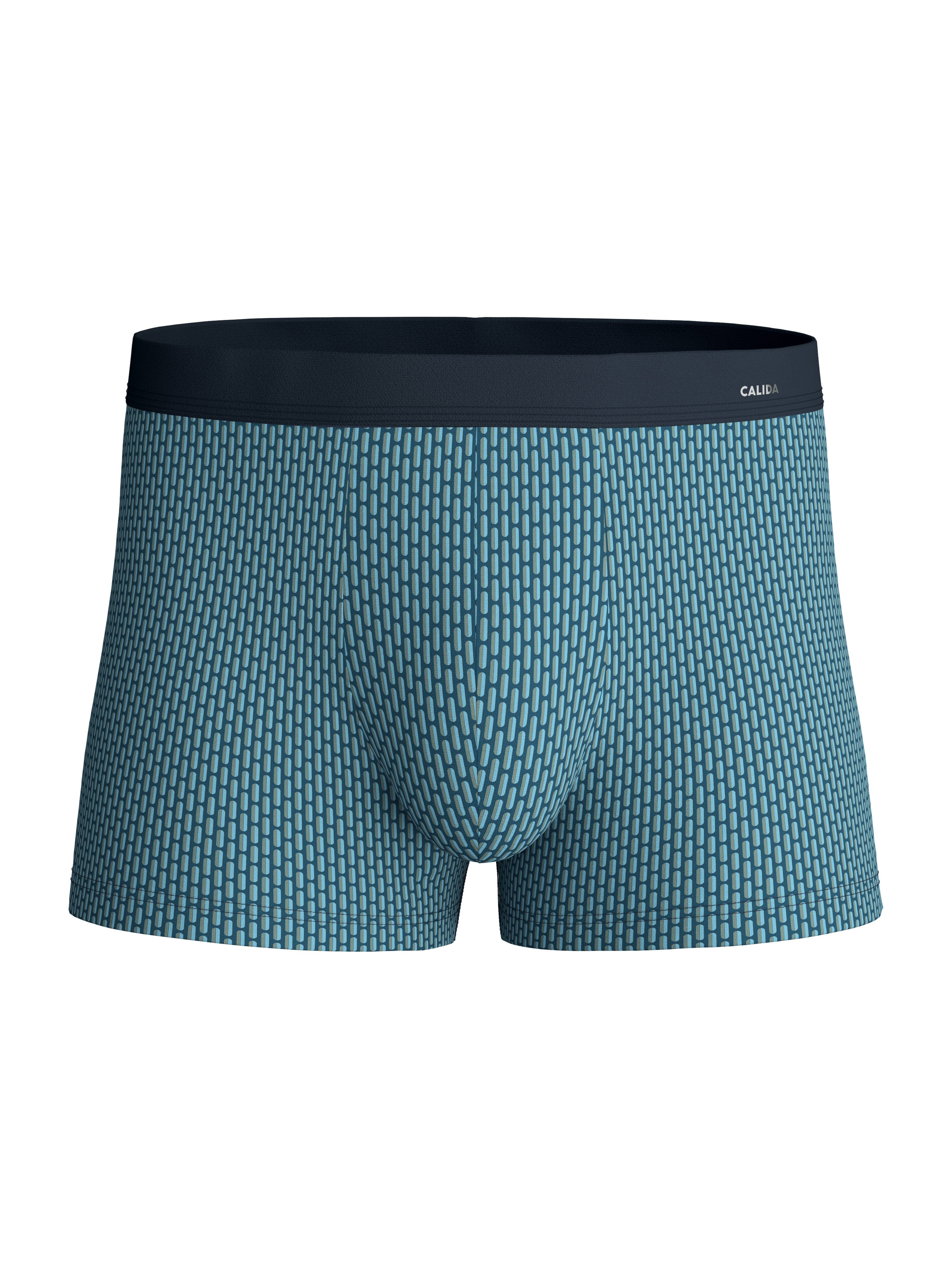CALIDA Boxershorts Cotton Code Design mit weichem Elastikbund, ohne Eingriff