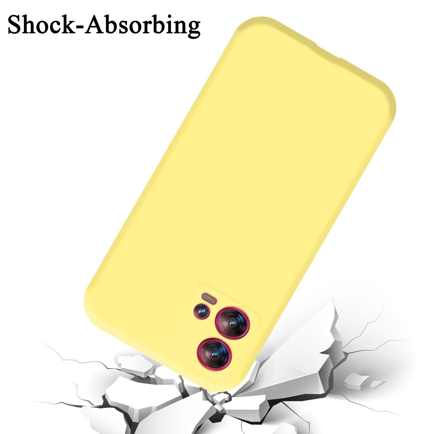 Cadorabo Handyhülle für Hülle Motorola EDGE 30 FUSION, Flexible Hülle TPU Silikon Schutzhülle Back Cover Case
