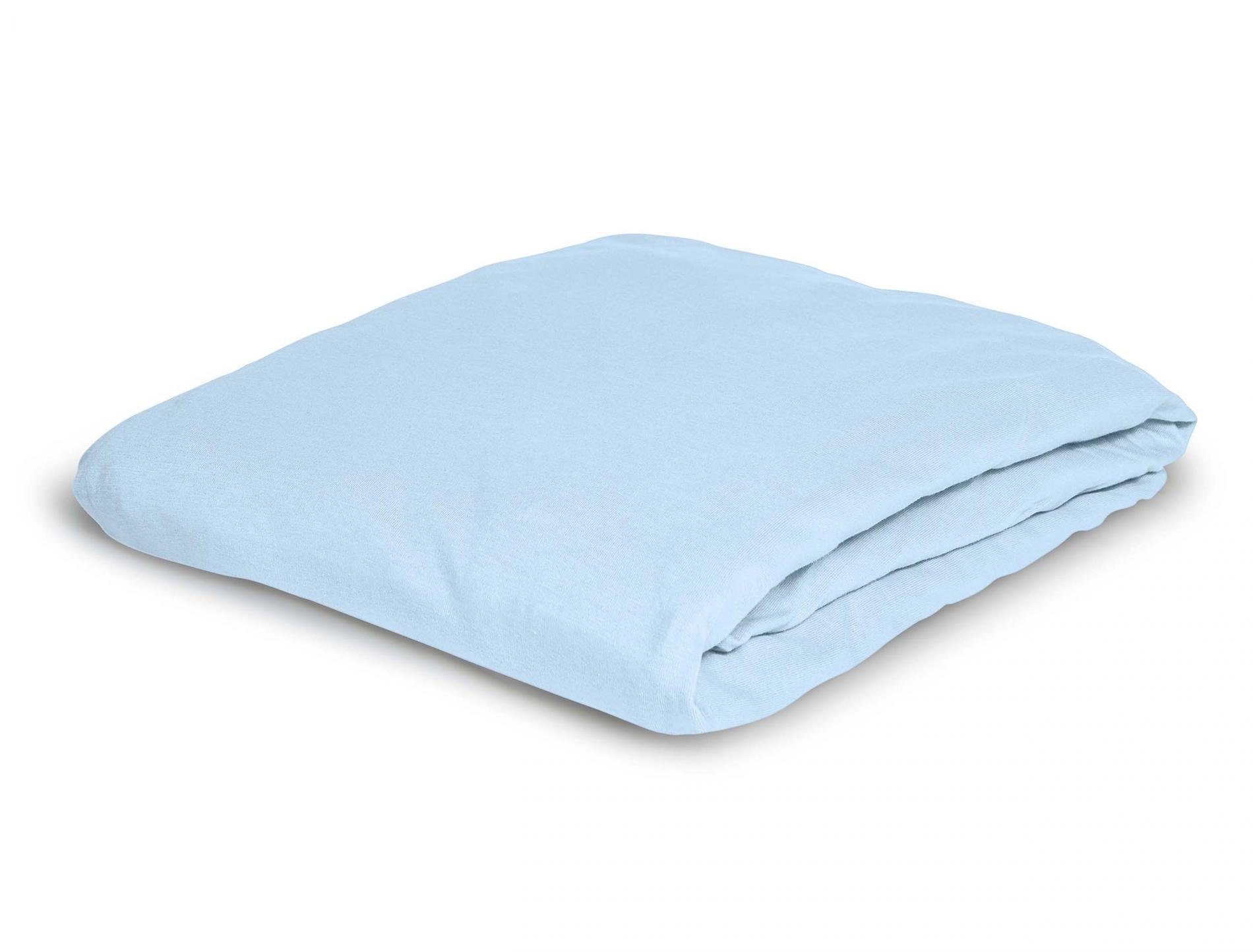 Irisette Spannbettlaken Frottier-Stretch Spannbetttuch Orion 0009 120 x 200 cm bleu, Baumwolle, Gummizug: Rundum, (1 Stück), Bettlaken mit Gummizug in 90x200 140x200 180x200 und weitere Größen