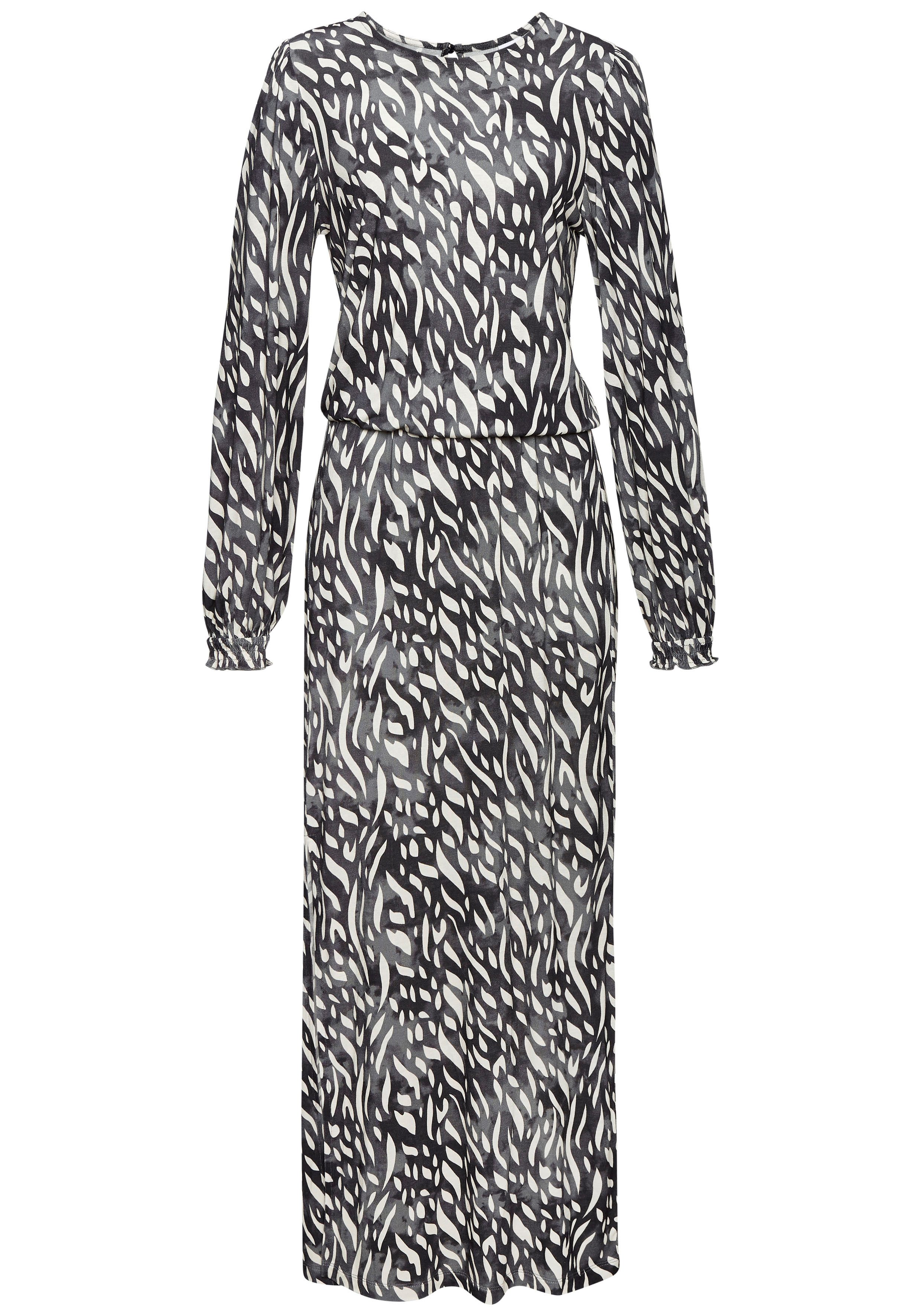 LASCANA Maxikleid mit seitlichem Schlitz, Jerseykleid günstig online kaufen