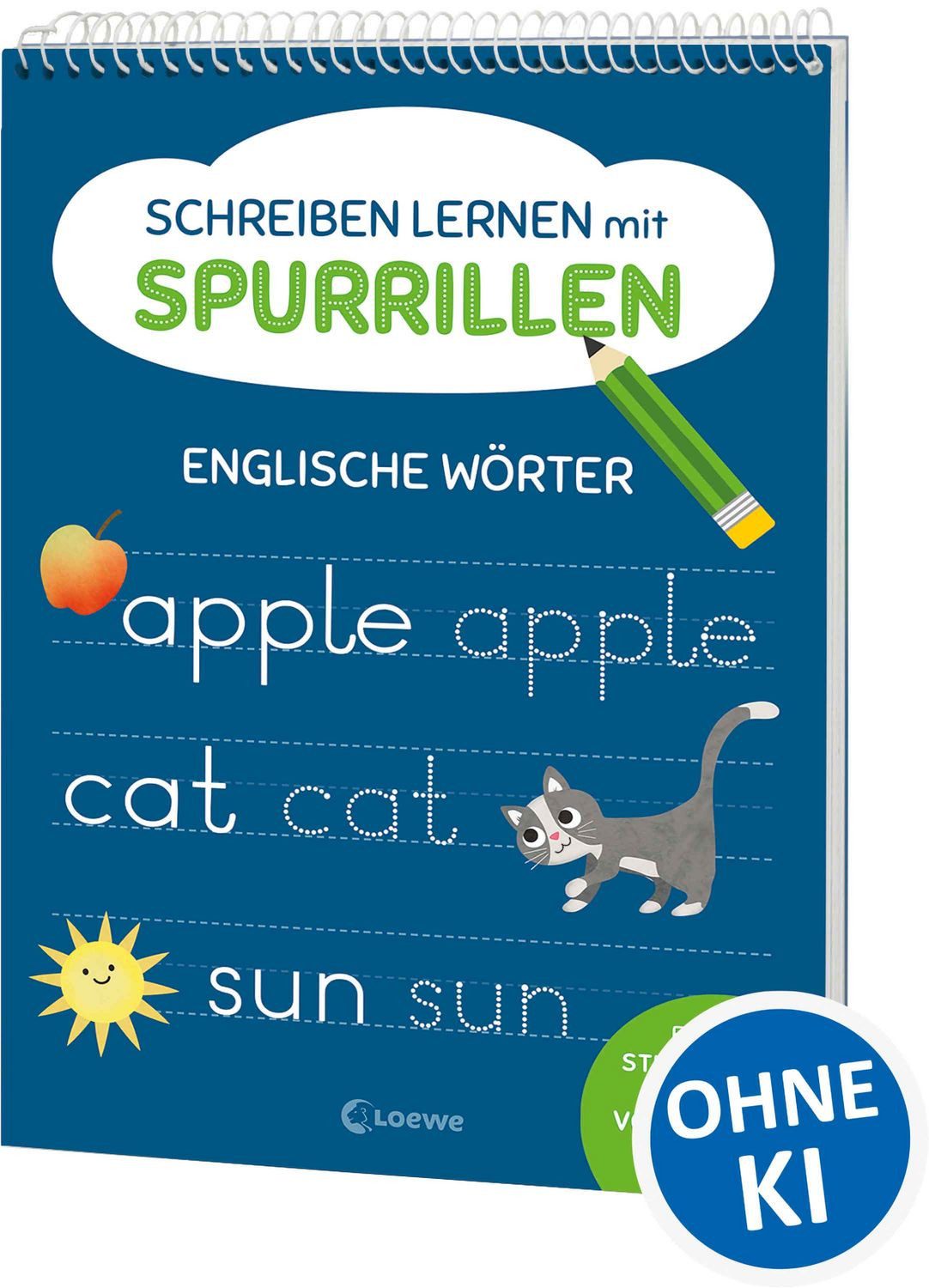 Schreiben lernen mit Spurrillen - Englische Wörter / diverse