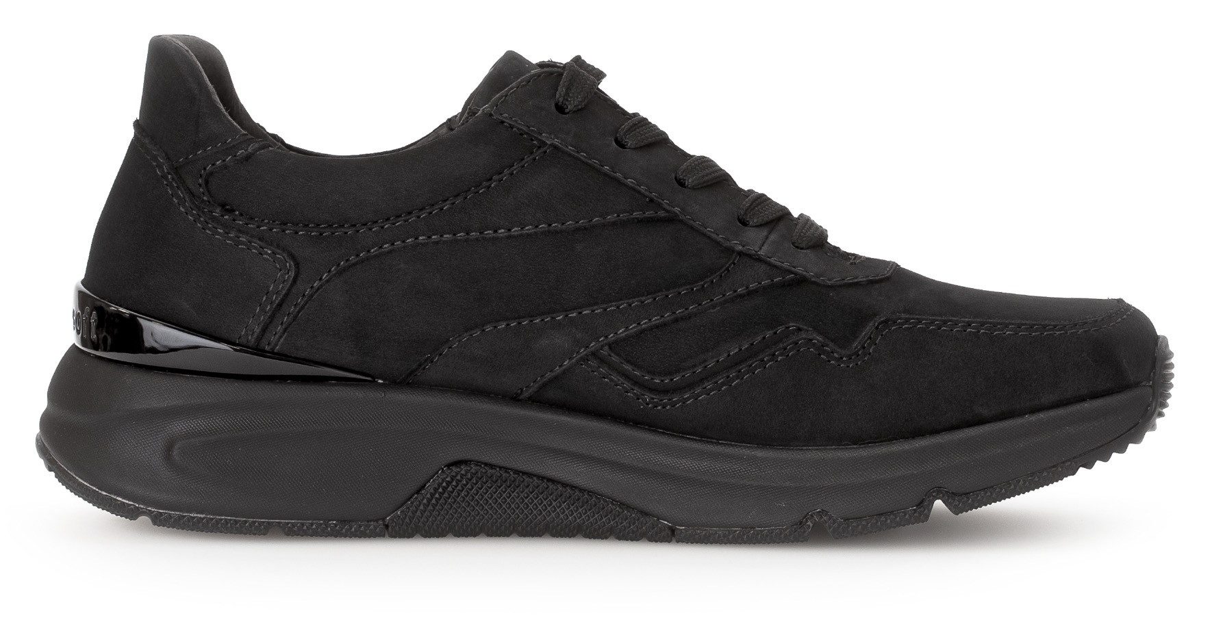 rollingsoft Keilsneaker, Freizeitschuh, Halbschuh, Schnürschuh, Logoschriftzug an der Ferse