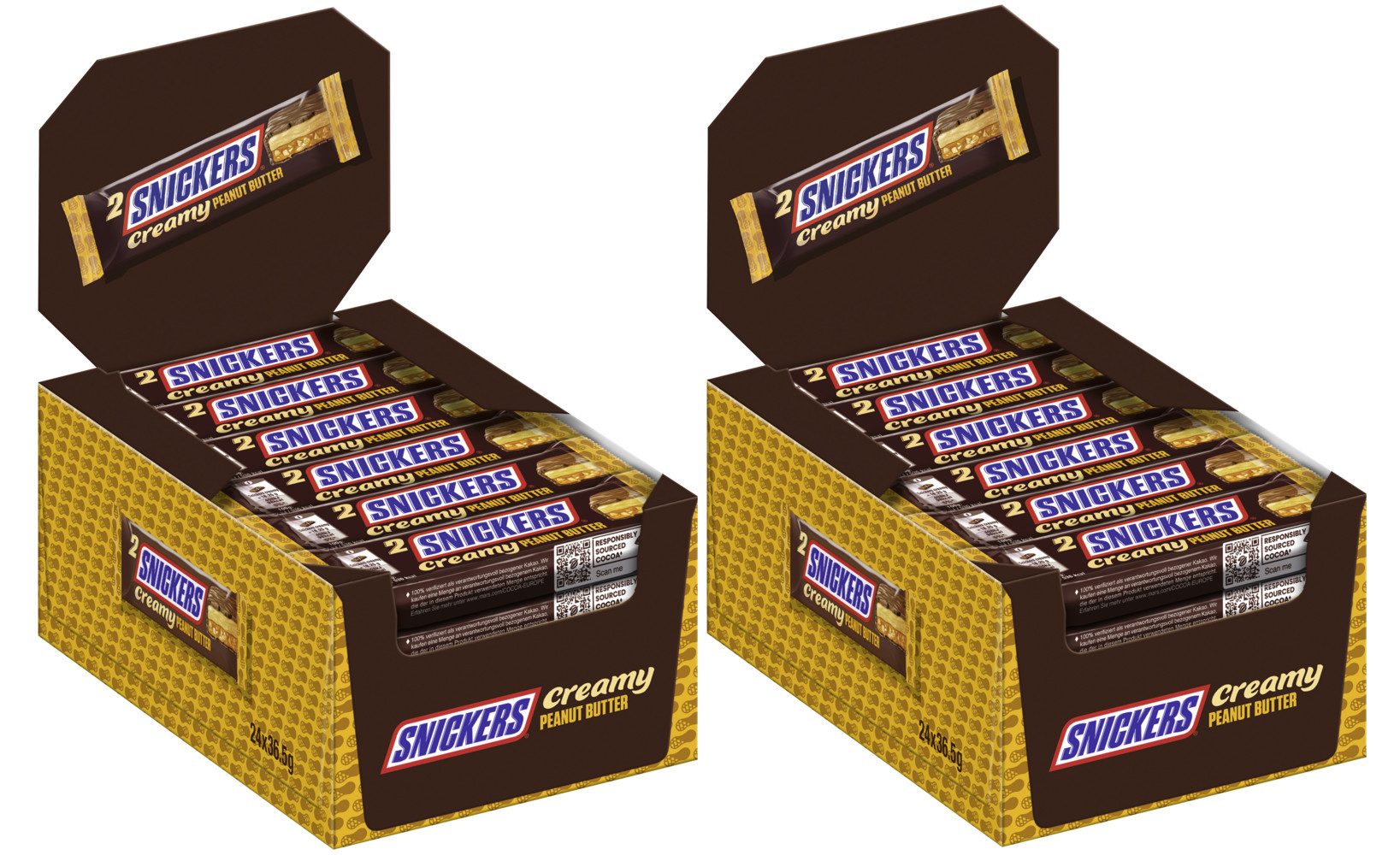 Mars GmbH Süßigkeit SNICKERS Duo Creamy Peanut Butter 2x24x2x18,25g