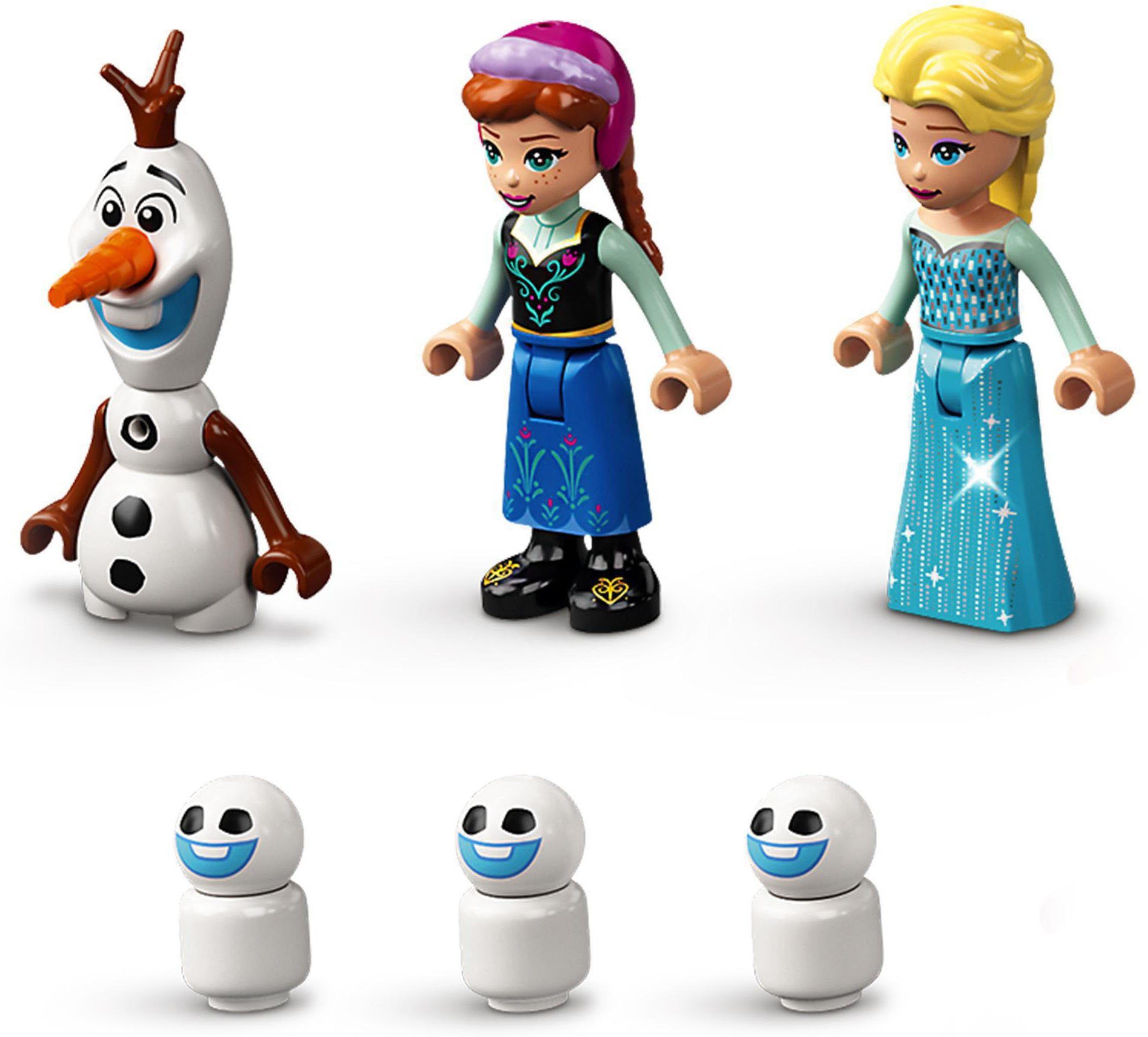 Elsas LEGO® LEGO® (154 Frozen, Wintermärchen in St), (43194), und Europe Made Disney Konstruktionsspielsteine Annas