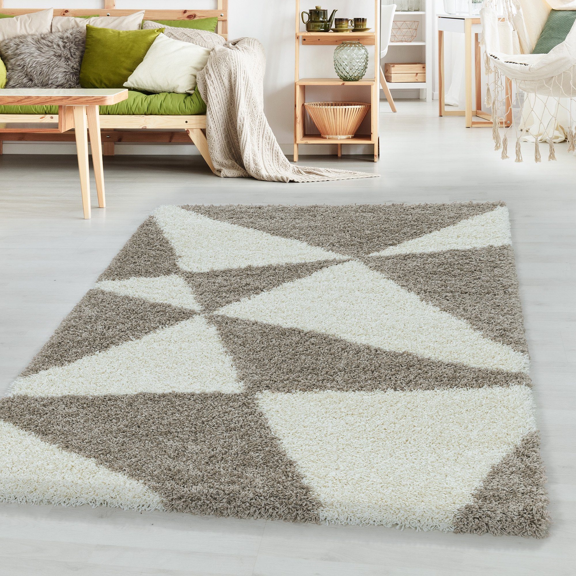 SIMPEX24 Teppich Geometrisch Design, Läufer, Höhe: günstig online kaufen