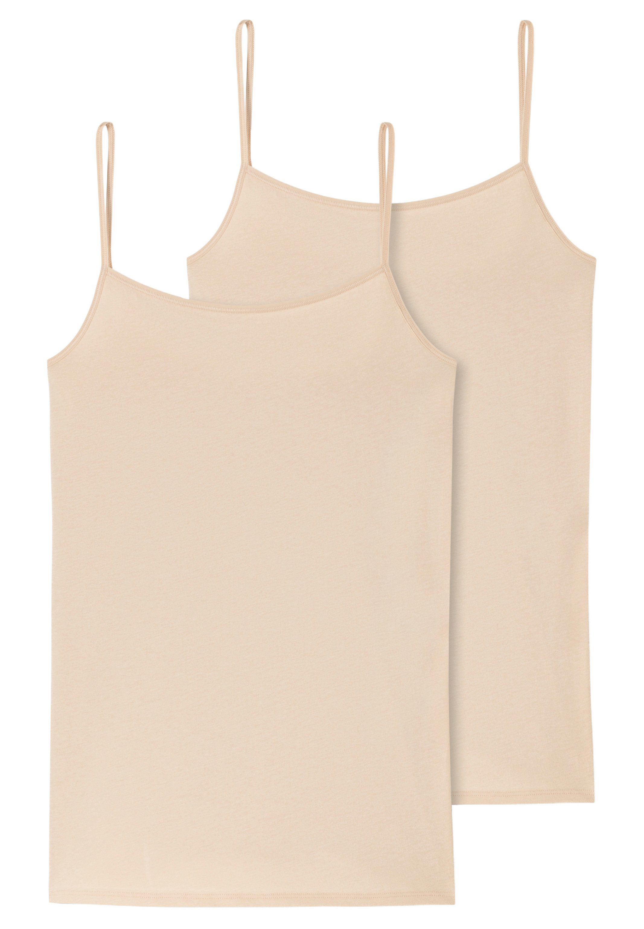 Schiesser Unterhemd 2er Pack 95/5 Organic Cotton (Spar-Set) Spaghetti Top - günstig online kaufen