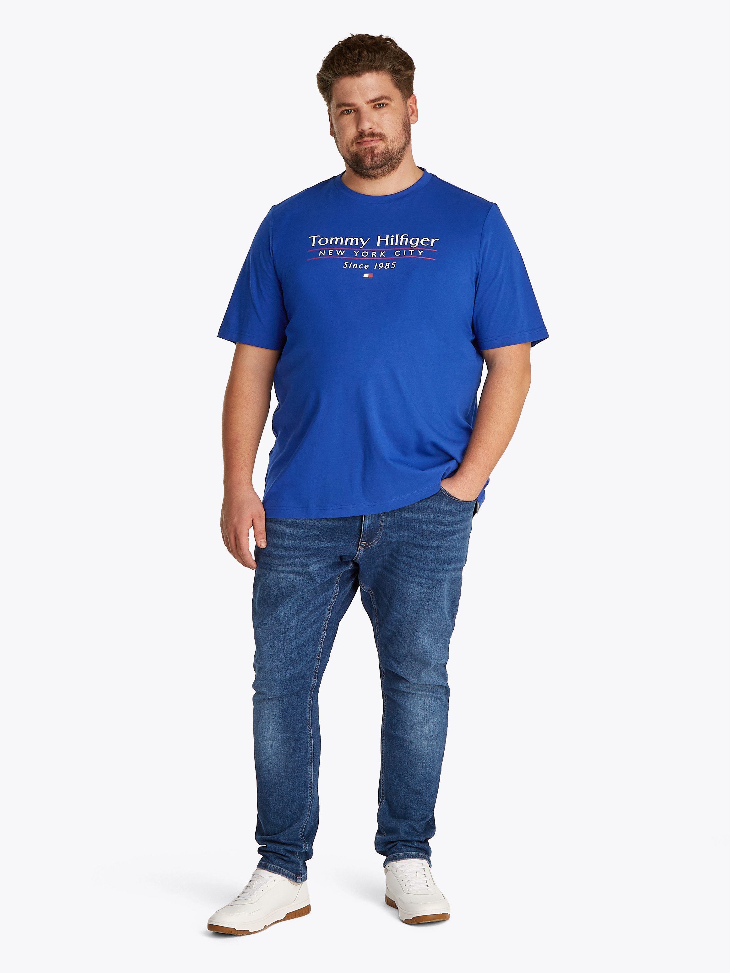 Tommy Hilfiger Big & Tall T-Shirt BT-HILFIGER CENTER STACK TEE-B Große Größen, mit mehrfarbigen Print