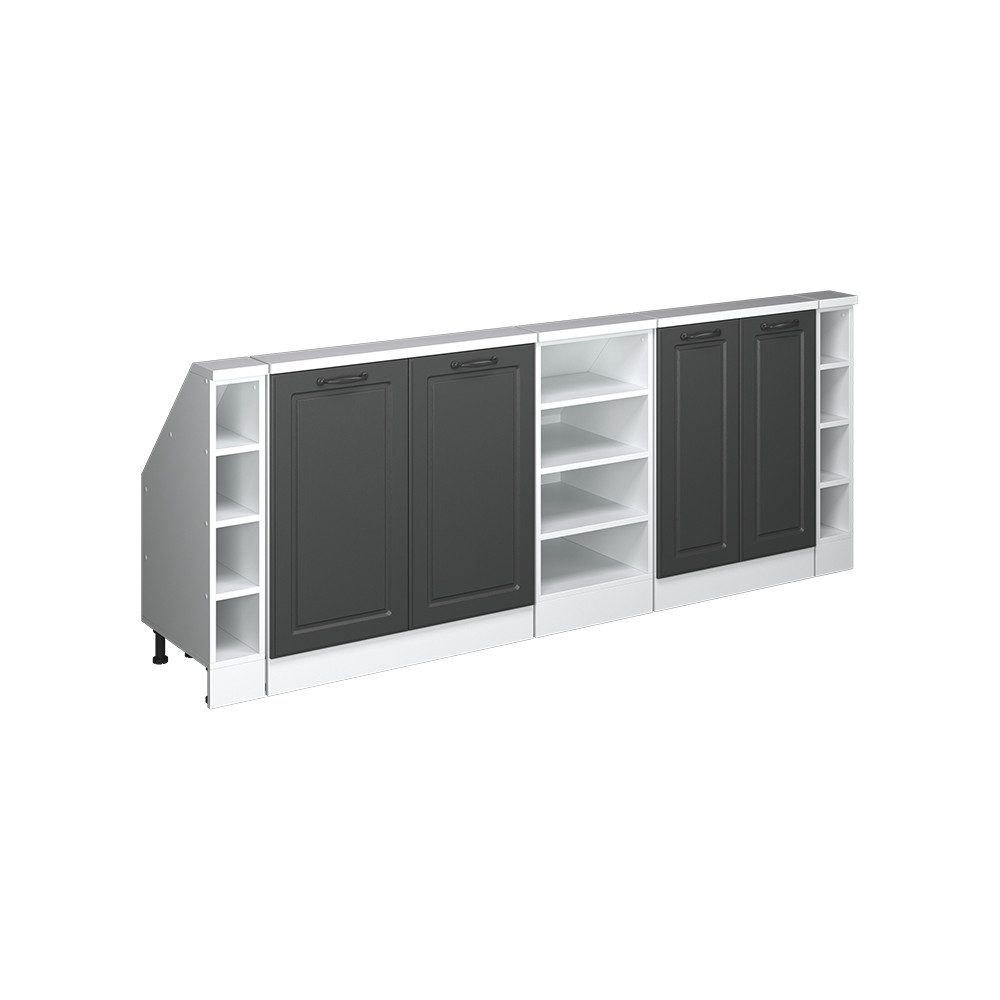 Vicco Unterschrank R-Line, Anthrazit Landhaus/Weiß, 215 günstig online kaufen