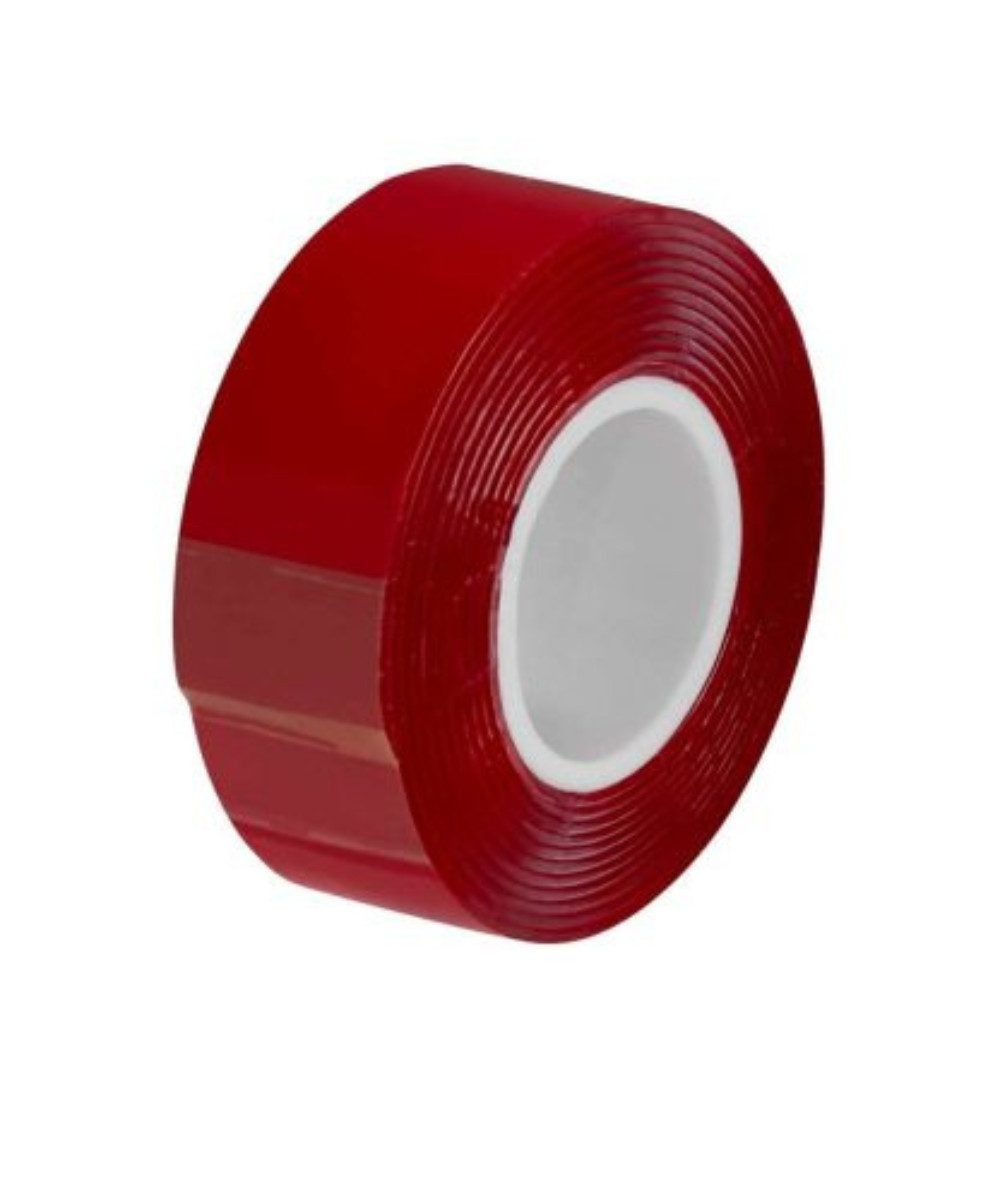 UHU Doppelklebeband UHU TRANSPARENT doppelseitiges Klebeband 19,0 mmx1,5 m (packung, 1-St., Doppelseitiges Klebeband) Glasflächen und transparente Klebeobjekte