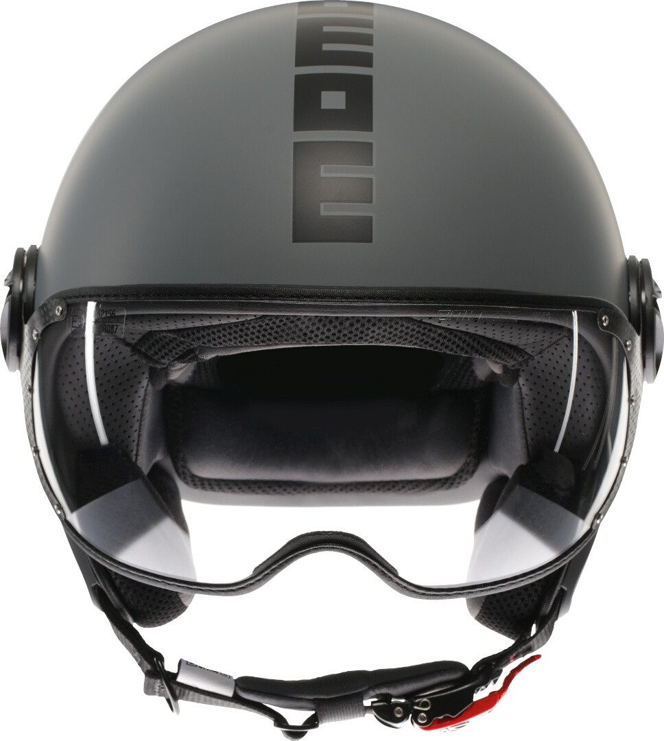 Momo Motorradhelm FGTR Classic Mono S26 Jethelm, vorbereitet für Kommunikationssystem