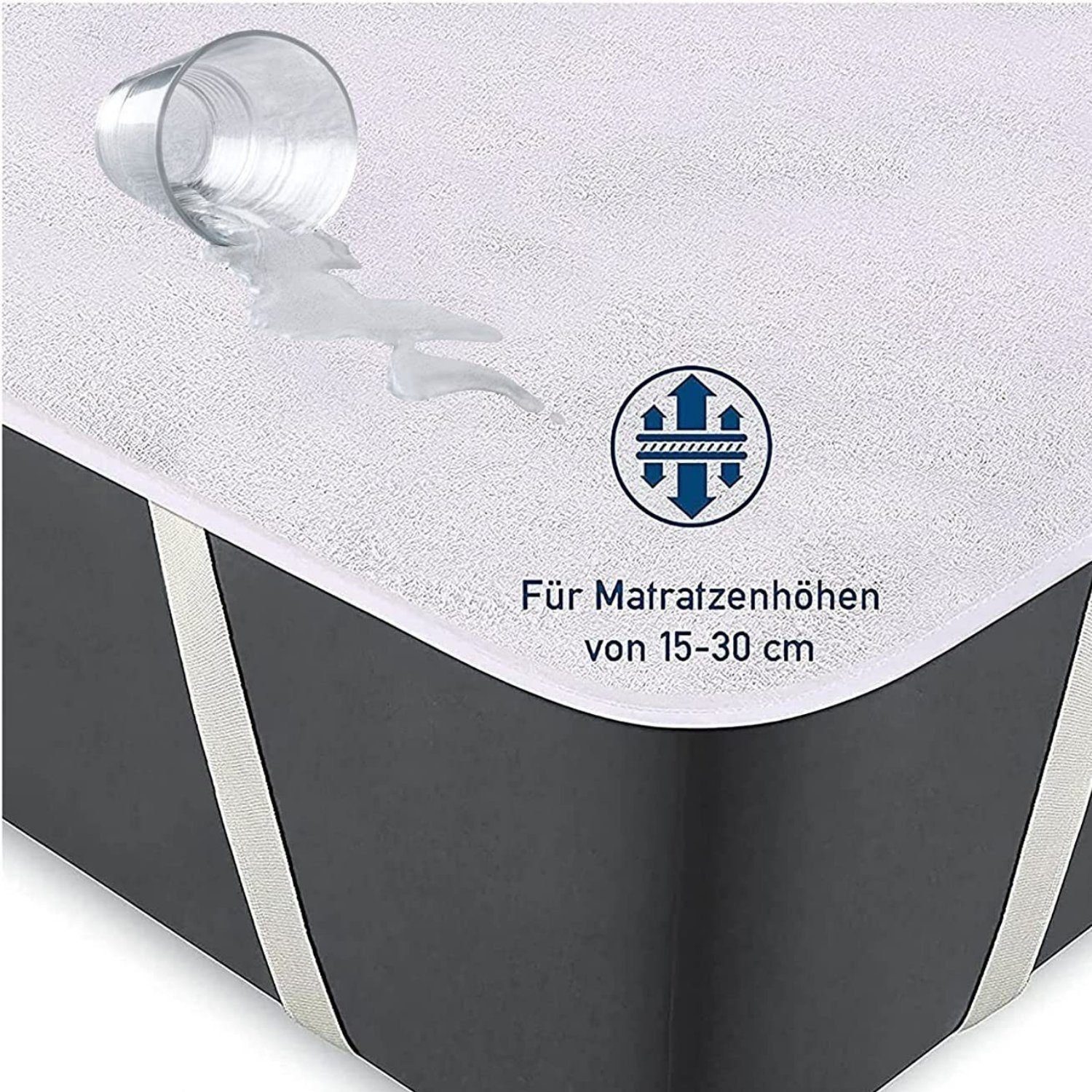 Matratzenschoner Matratzenauflage 90 x 200 - wasserdichte Matratzenschutz B günstig online kaufen
