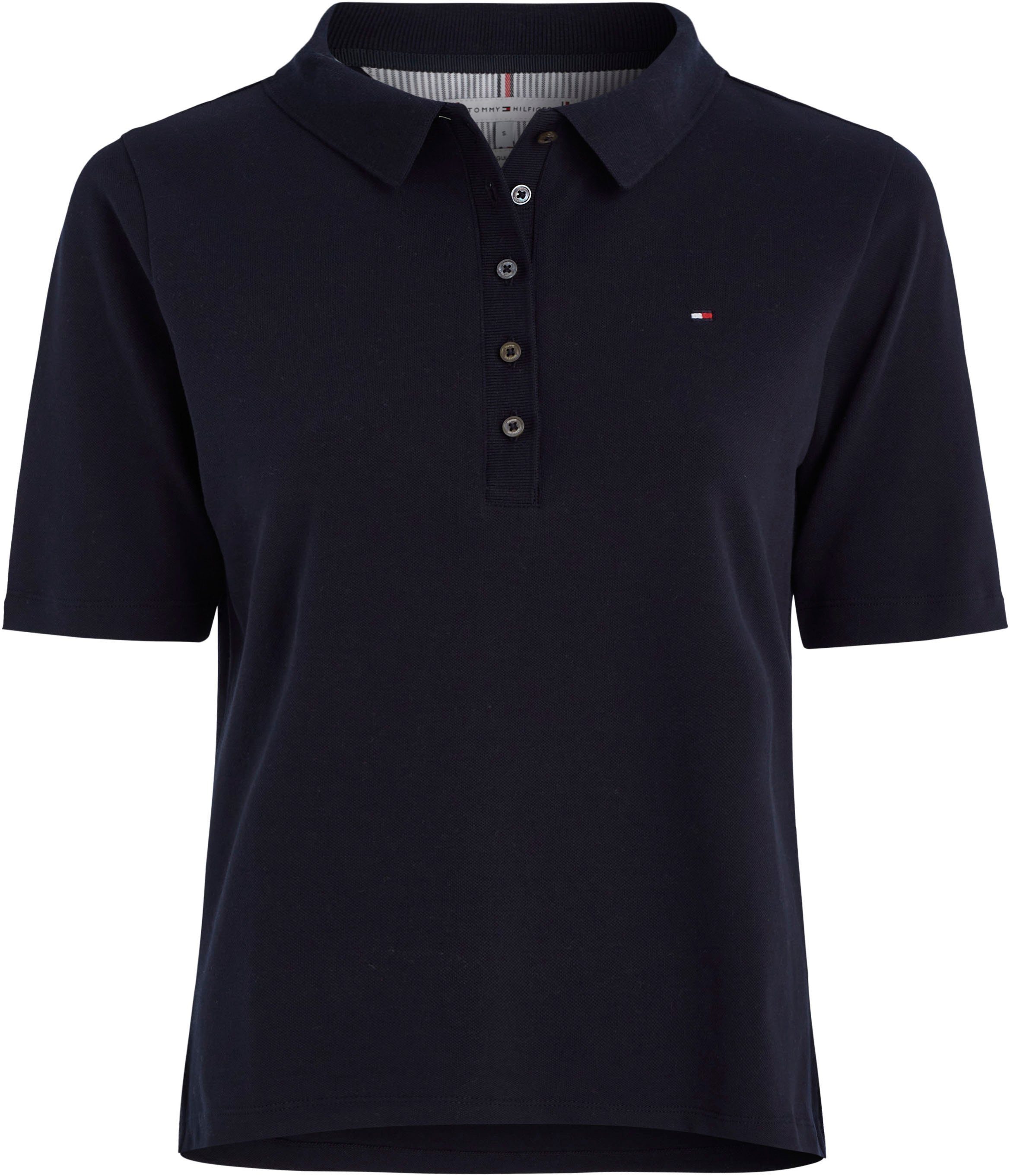 SS desert Tommy CRV REG 1985 POLO Größen in Hilfiger großen PIQUE Curve Poloshirt sky