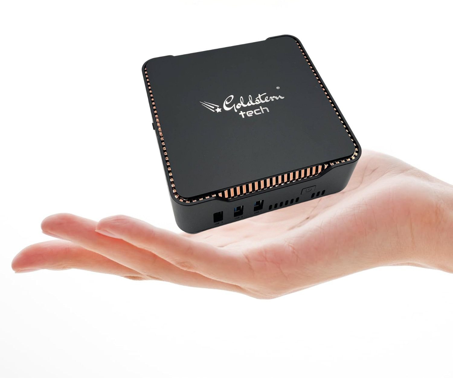 Goldstern-Tech NovaBox Mini-PC (Intel N100, Intel UHD Graphics, 512 GB SSD, Luftkühlung, ultrakompakt, leiser Mini-PC für Büro, Home-Office & 4K-Mediennutzung)