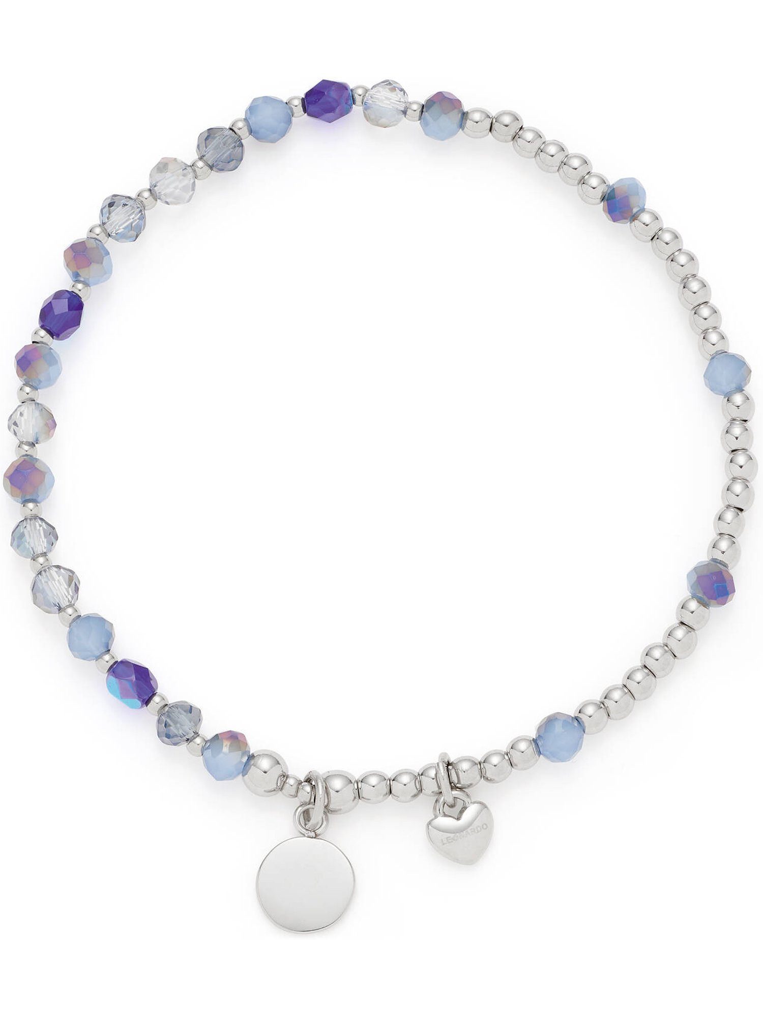 LEONARDO Edelstahlarmband Leonardo Damen-Armband Edelstahl Glasstein, Trendig