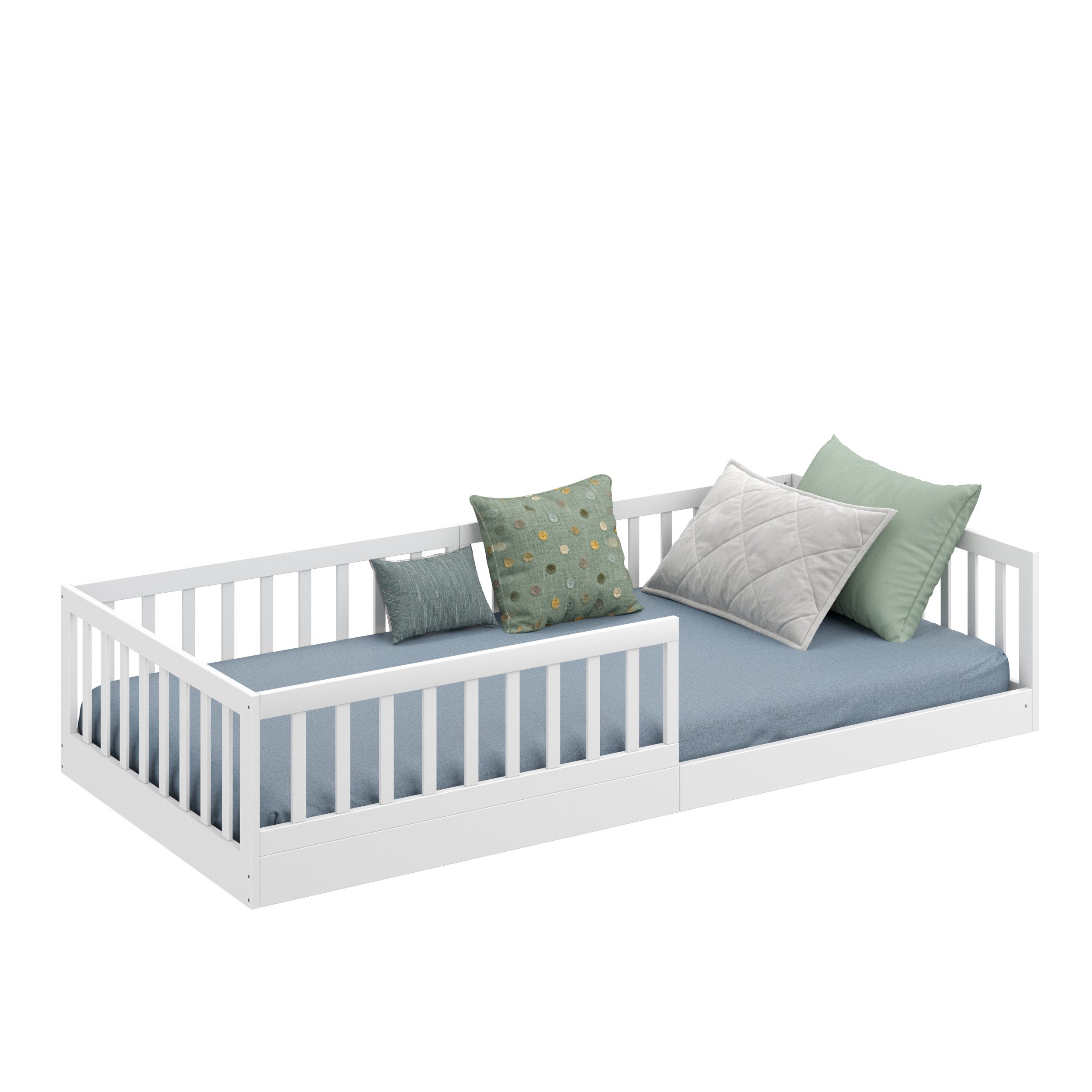 CADANI Kinderbett Timi Montessori Bodenbett (Rausfallschutz günstig online kaufen