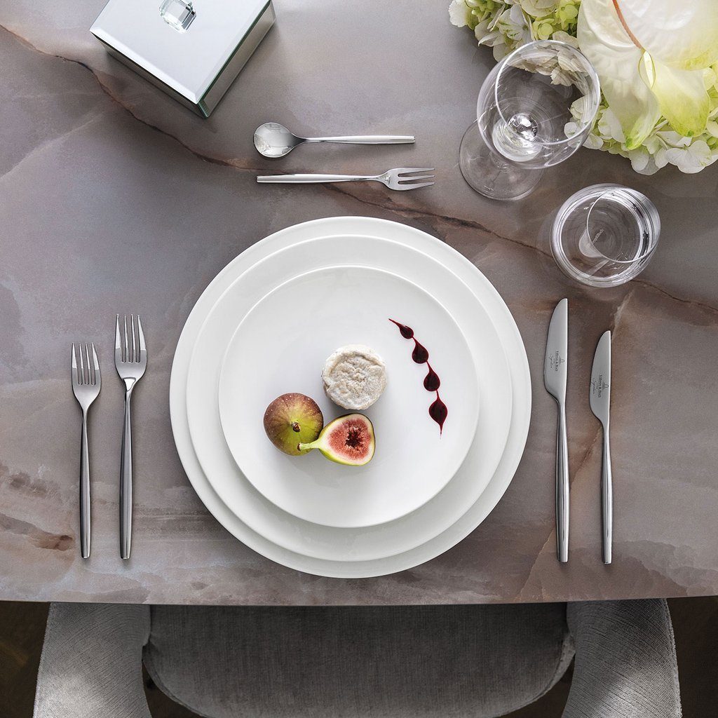 Villeroy & Boch Signature Frühstücksteller MetroChic Dessert-/Frühstücksteller, (1 St), Premium Bone Porcelain, mikrow.- & spülm.sicher, Made in Germany