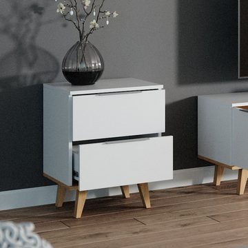 Vicco Kommode Sideboard Anrichte Nautica klein Weiß / Buche