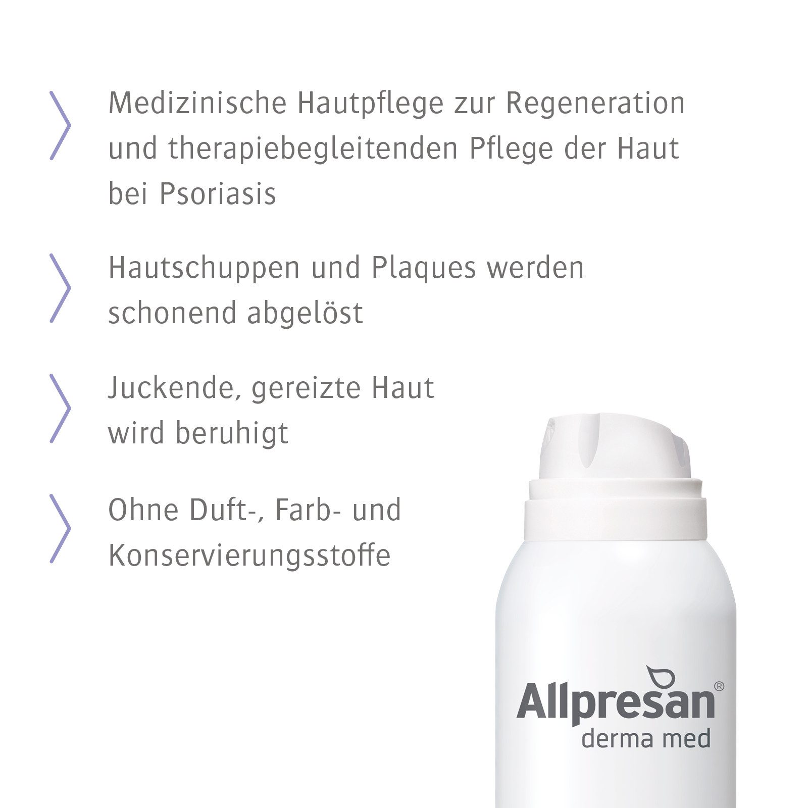 Allpresan Hautcreme Allpresan derma med Repair Schaum-Creme PSORIATIX 200ml, 1-tlg., Medizinische Spezialpflege bei Psoriasis / Schuppenflechte
