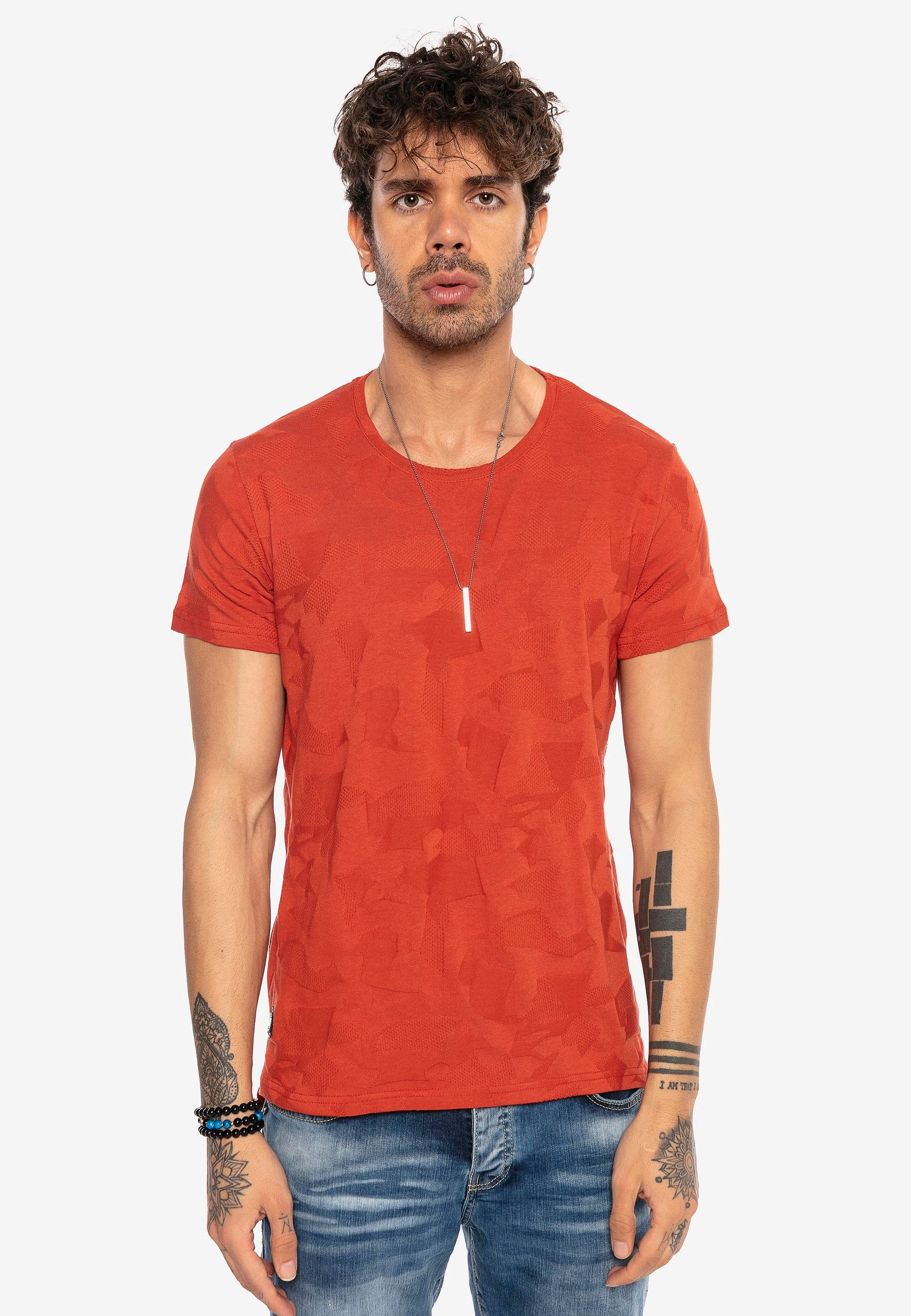Cedar mit "Pressed-Pieces"-Design T-Shirt rot innovativem RedBridge Rapids