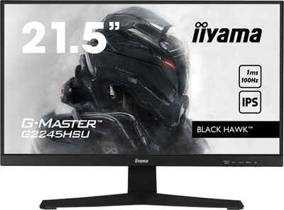 Iiyama G2245HSU-B1 Gaming-Monitor (54,5 cm/21 ", 1920 x 1080 px, Full HD, 1 ms Reaktionszeit, 100 Hz, IPS)