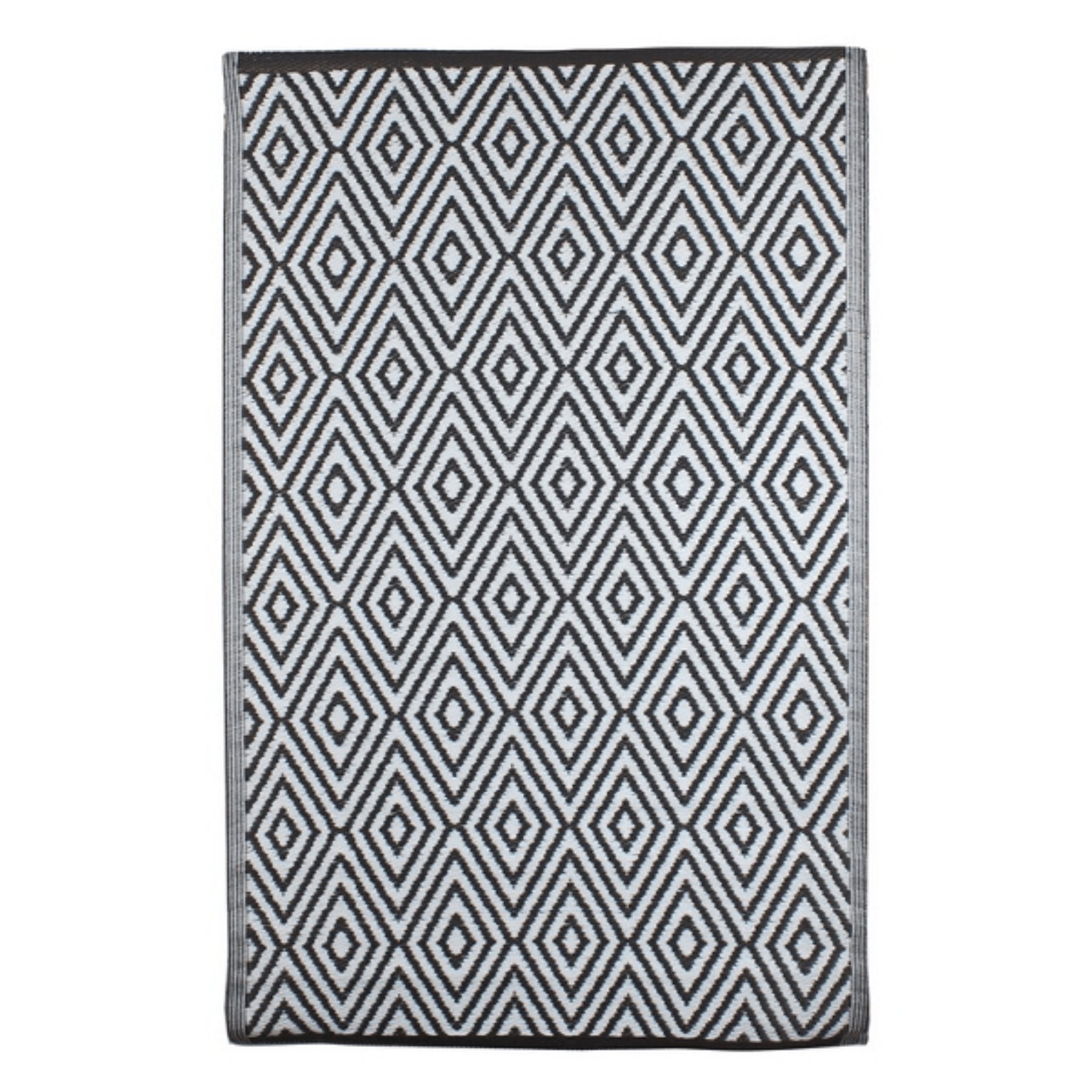 Outdoorteppich »Outdoor Teppich Rhombs Raute Schwarz Weiß 120x180cm