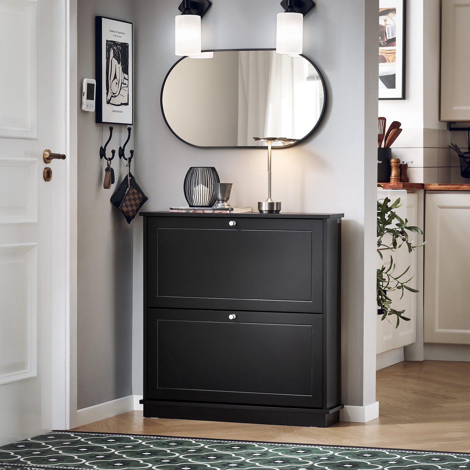 SoBuy Schuhkipper FSR99, Schuhkommode für bis zu 10 Paar Schuhe, Flur, Eing günstig online kaufen