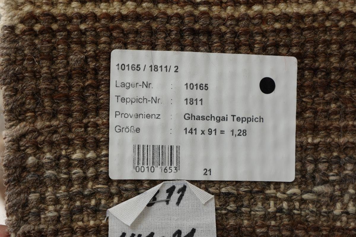 Orientteppich Gabbeh 18 Ghashghai Nain Moderner, Höhe: mm Trading, Alt Handgeknüpfter rechteckig, Perser 91x141