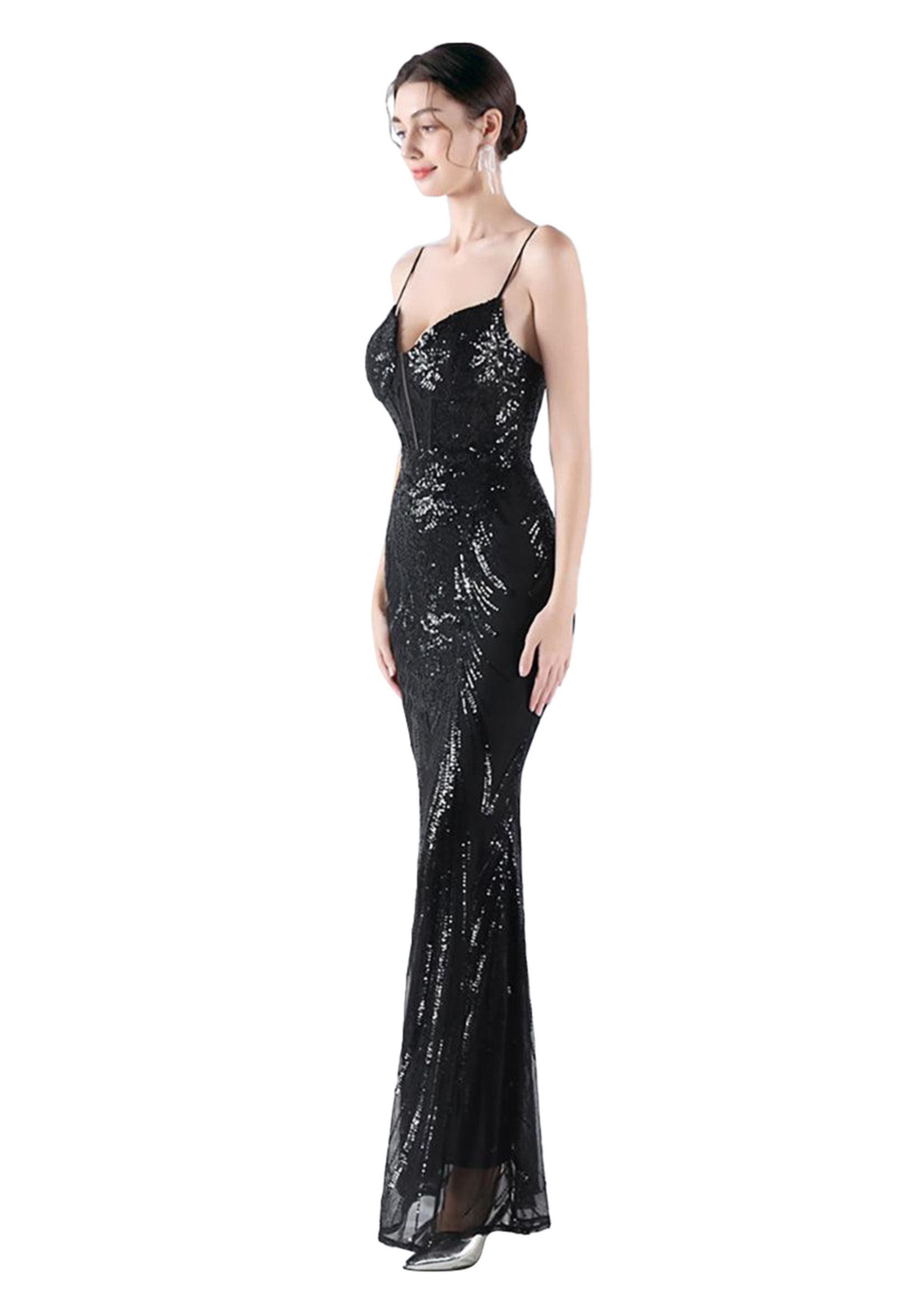 Moda Minx Jerseykleid Gabrielle mit bodenlangem Schnitt