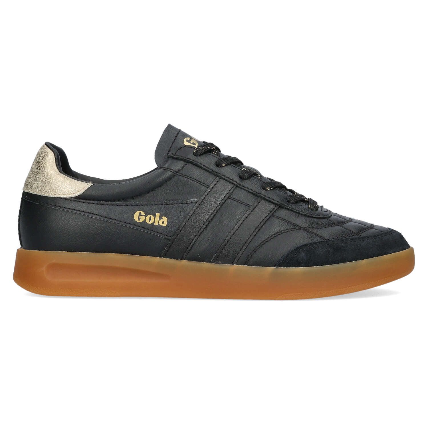 Gola Gola Stadia Leather Black/Gold/Gum Sneaker