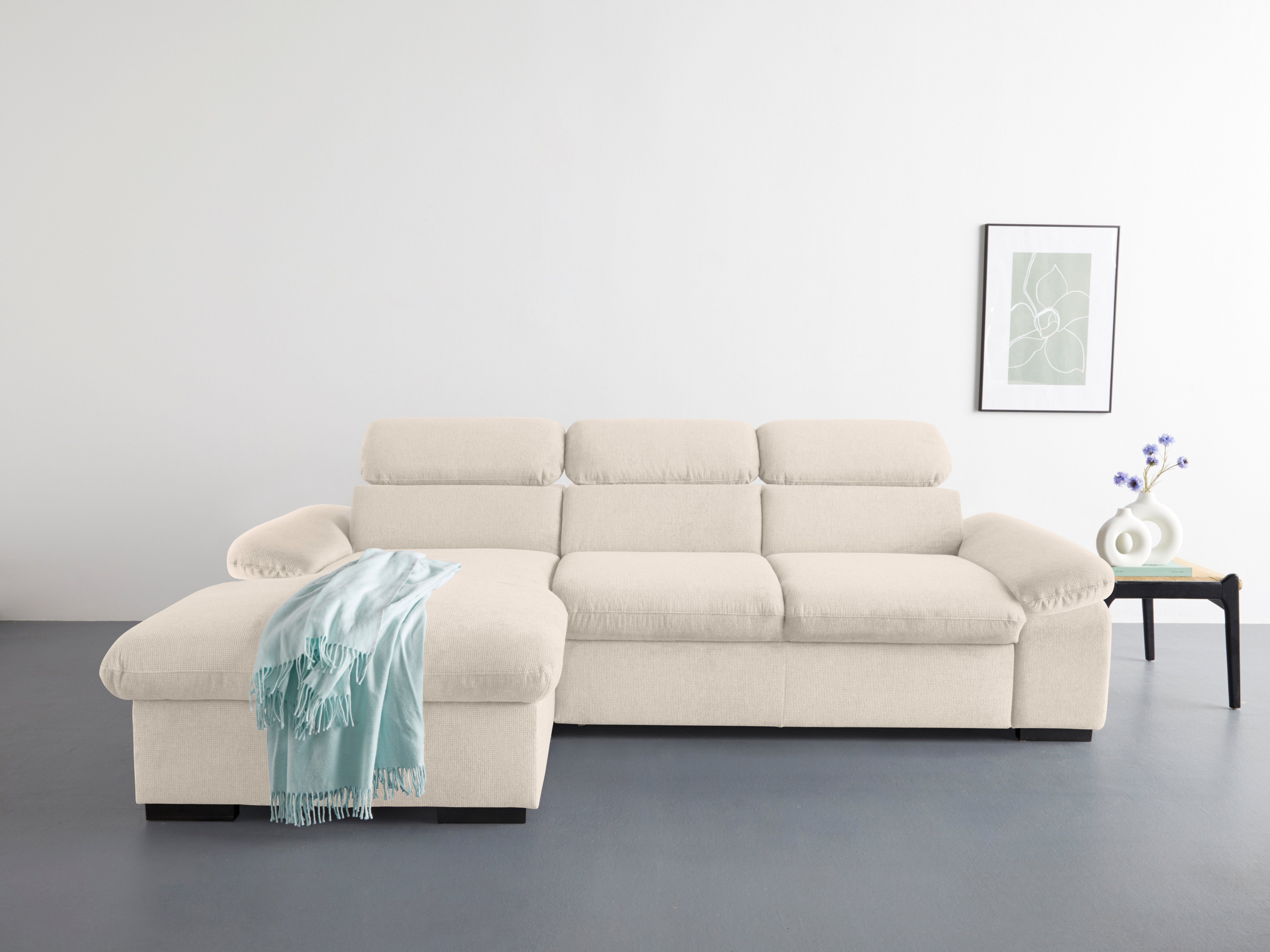 COTTA Ecksofa Lola L-Form mit Kopfteilfunktion günstig online kaufen