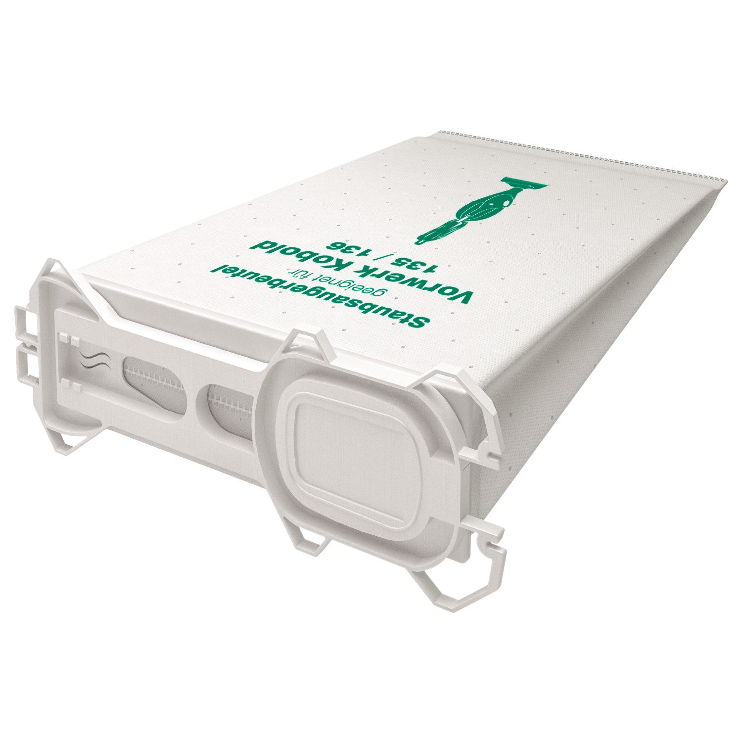 McFilter Staubsaugerbeutel (18 Stück), passend für Vorwerk Kobold 135, 136, 135SC, VK 135 und VK 136, 18 St., 5-lagiger Staubbeutel aus Vlies, mit Hygieneverschluss