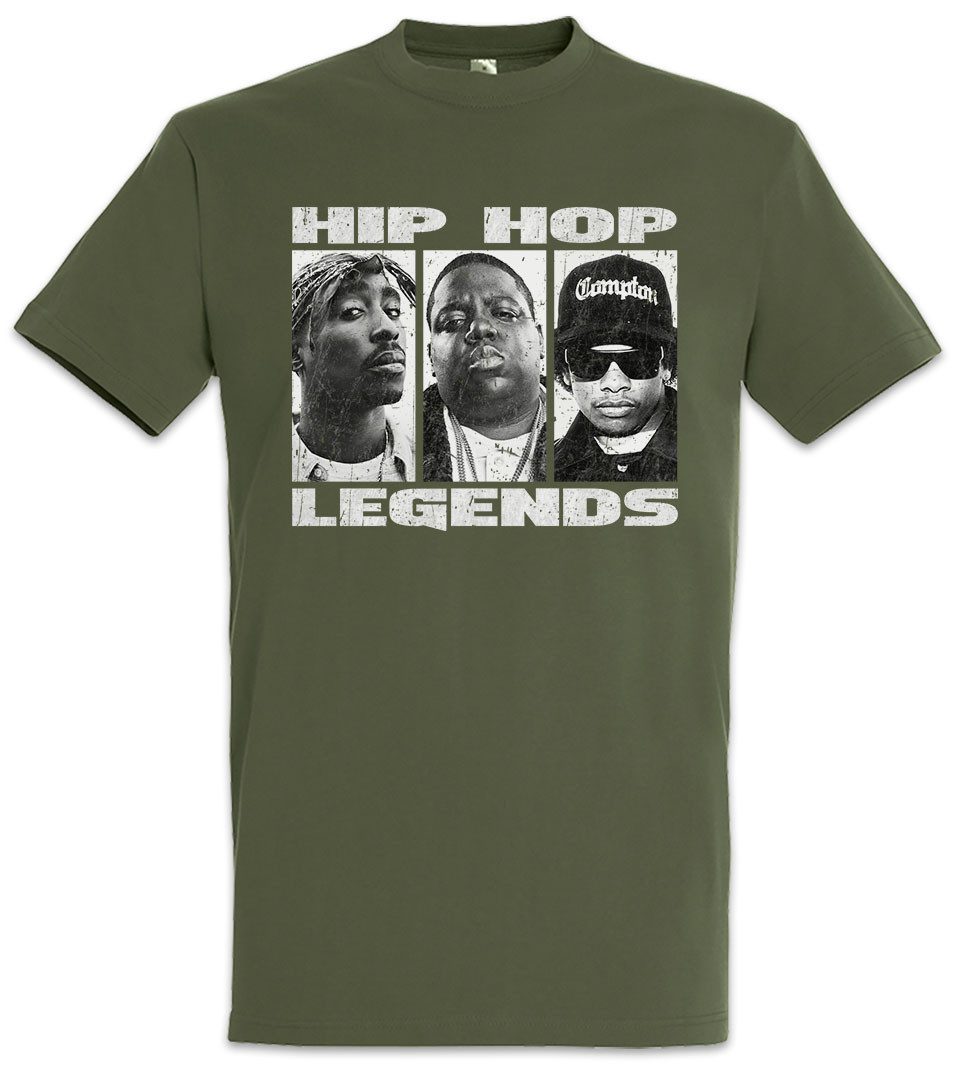 Urban Backwoods Print-Shirt Hip Hop Legends Herren T-Shirt Rap Gangster Legenden Heroes Rapper (1-tlg) Producer Produzent Musik Music