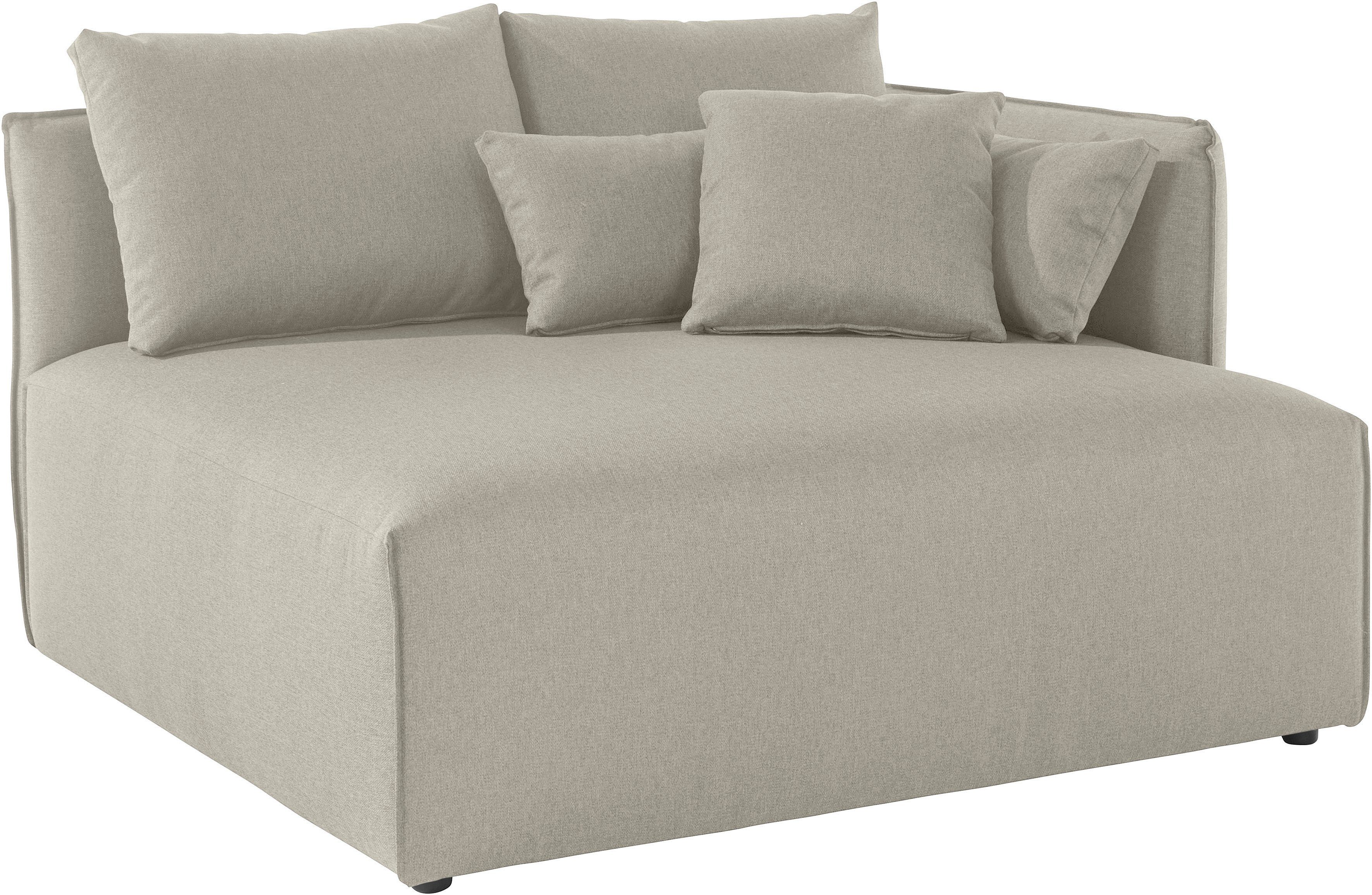 OTTO home Ottomane Nöre, kurzes Lounge-Modul - zum Zusammenstellen, Breite 138 cm, Tiefe 128 cm