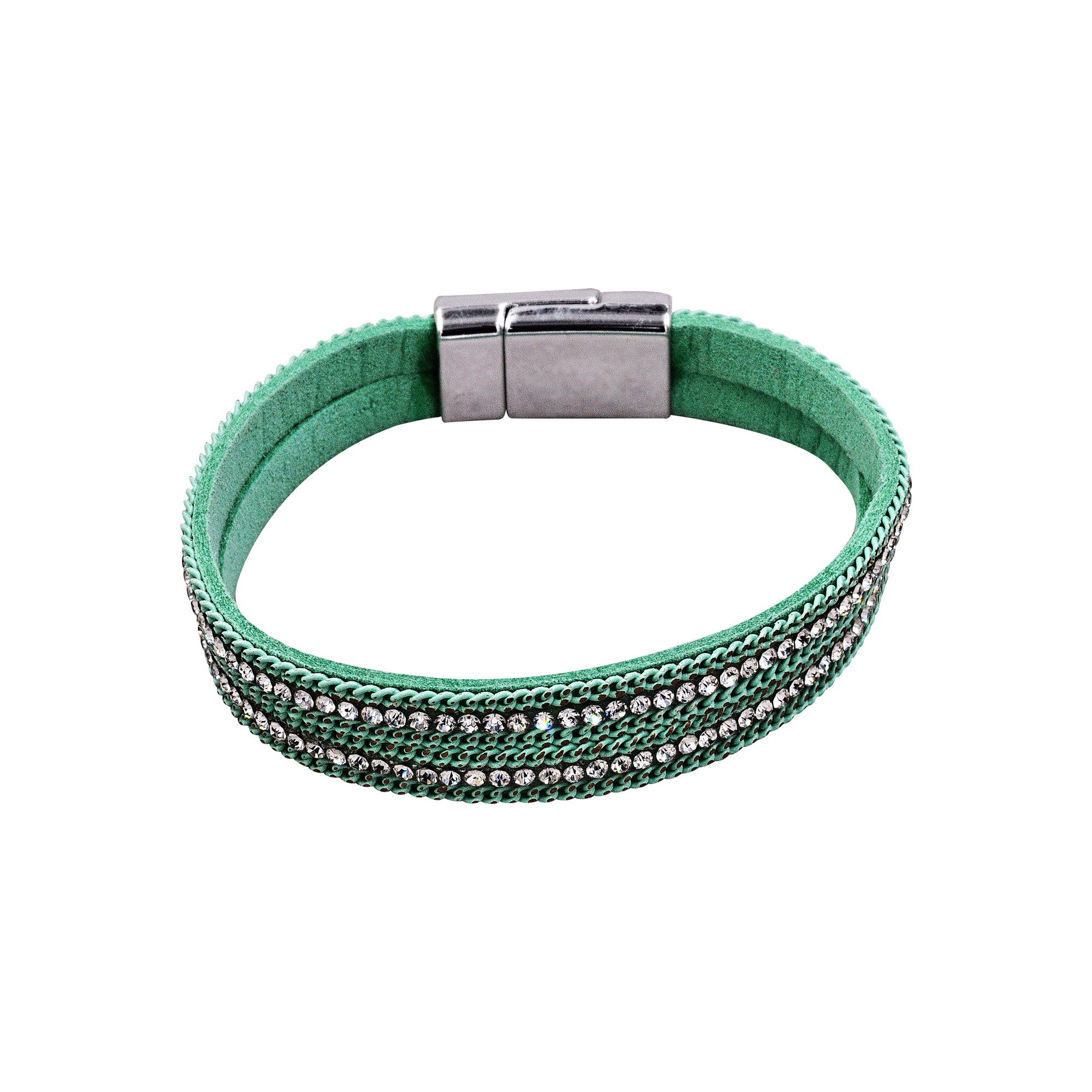 Steuer Armband Velours Armband türkis mit Strass günstig online kaufen